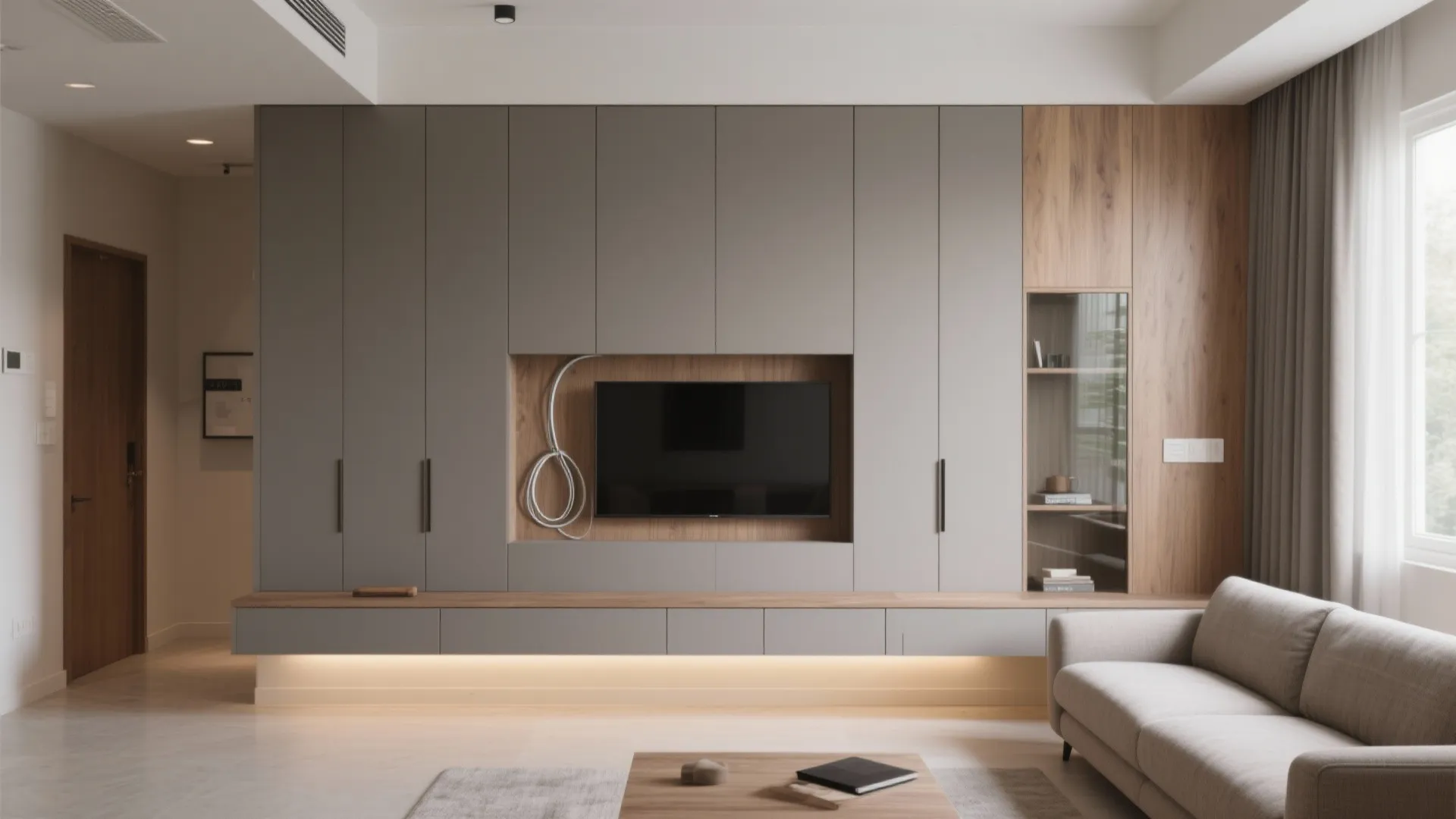 2) A Storage Wall That Disappears