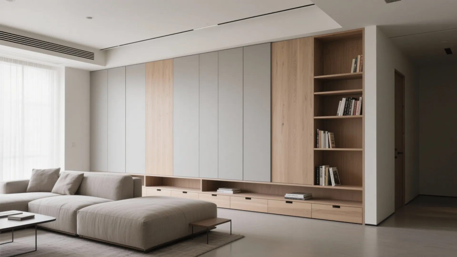 Storage-first walls and niches that don’t steal floor area