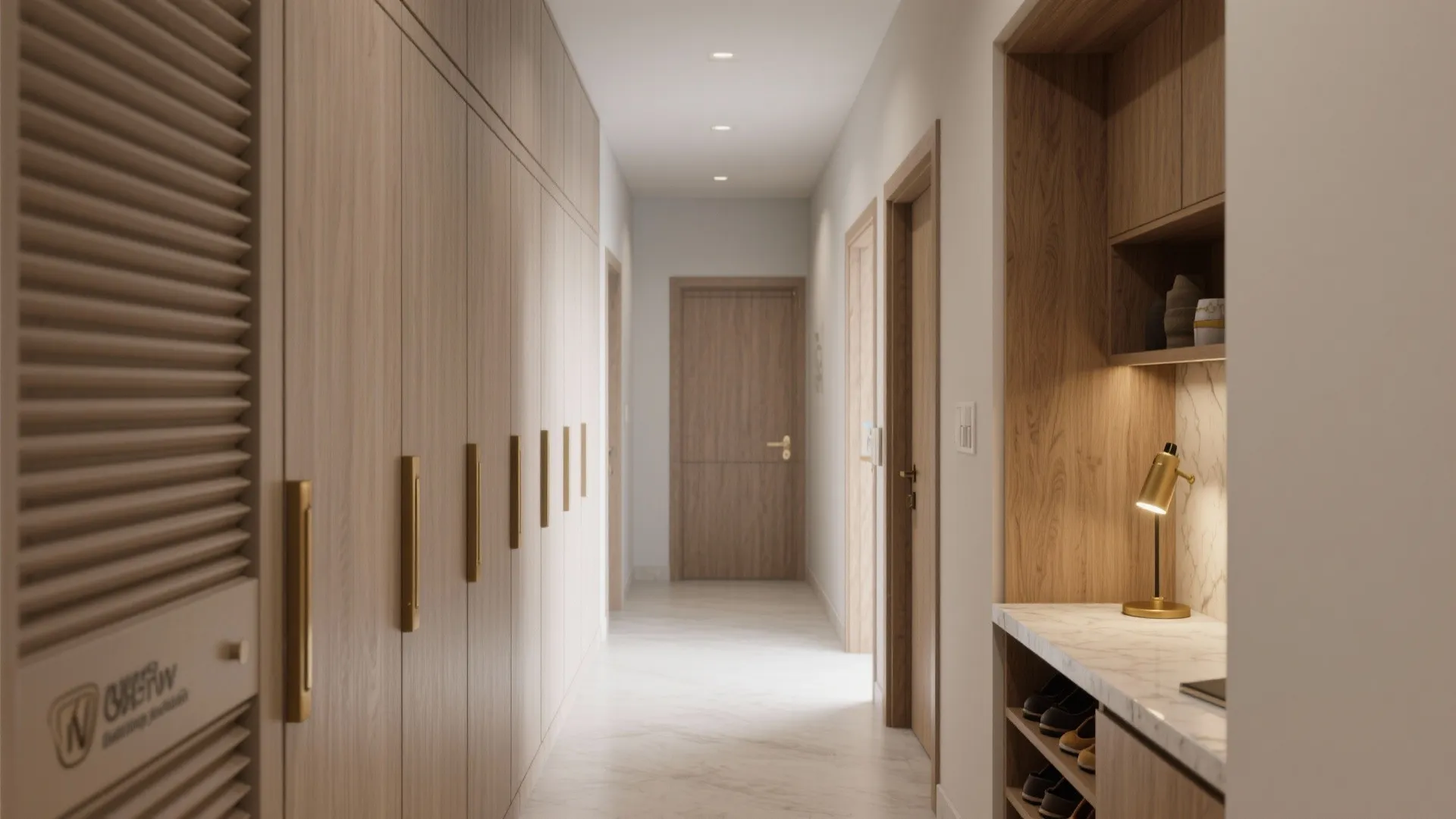 Storage walls and built-ins that disappear