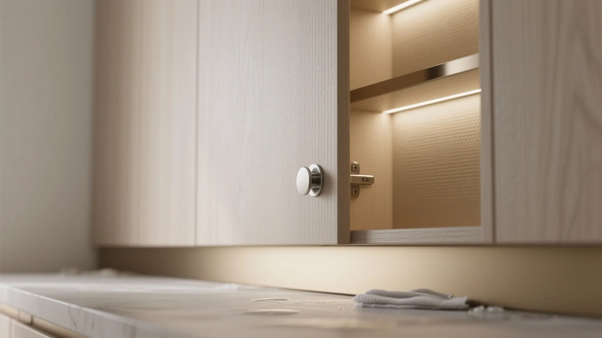 Minimal storage walls that double as decor