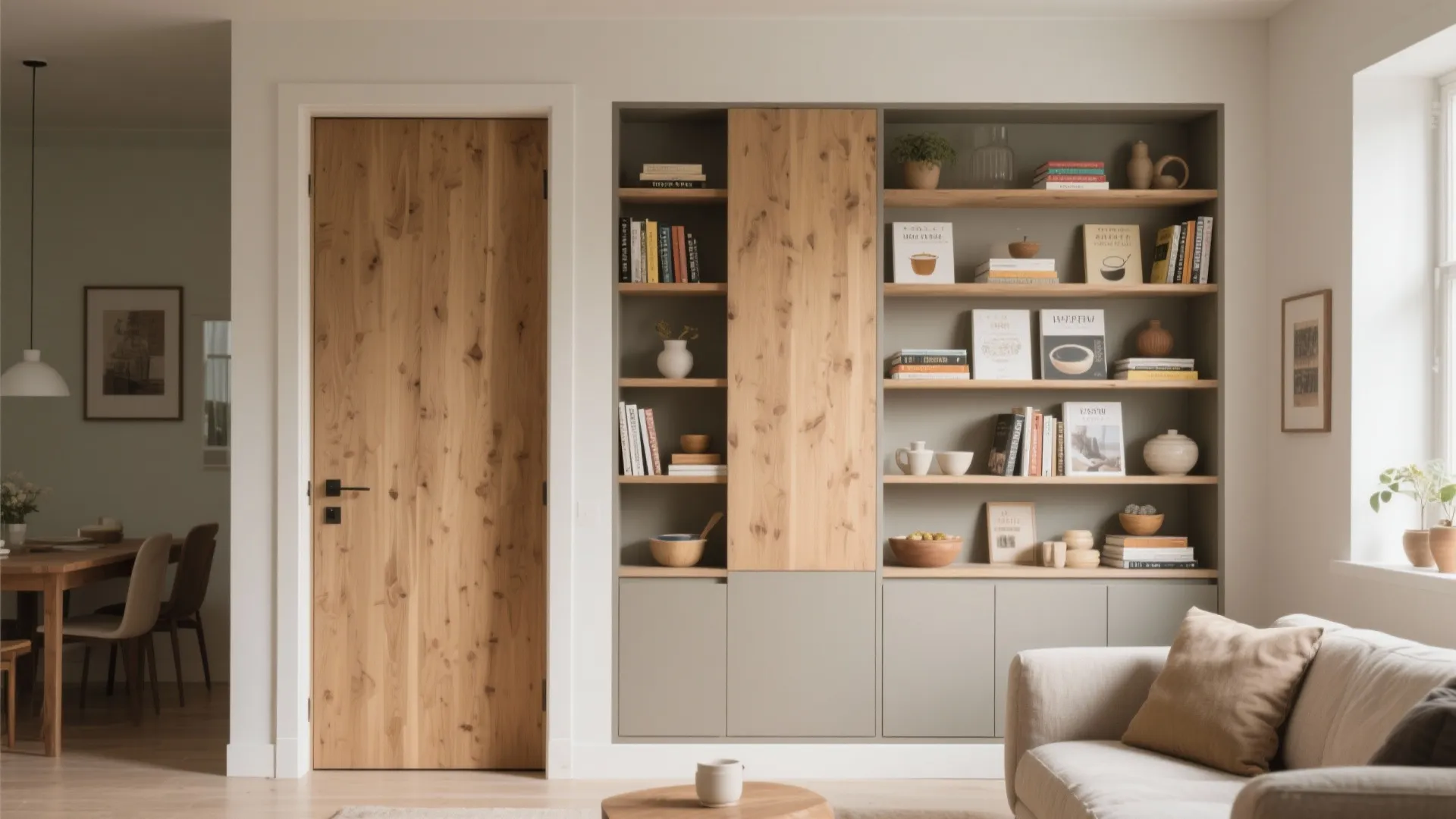Multi-Functional Wall Door with Storage