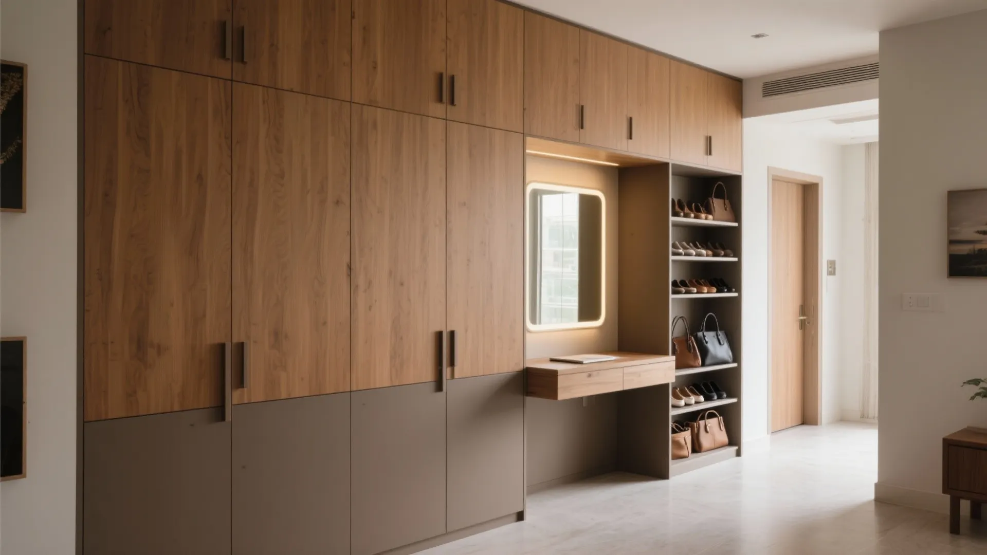 Storage walls that hide everything (beautifully)