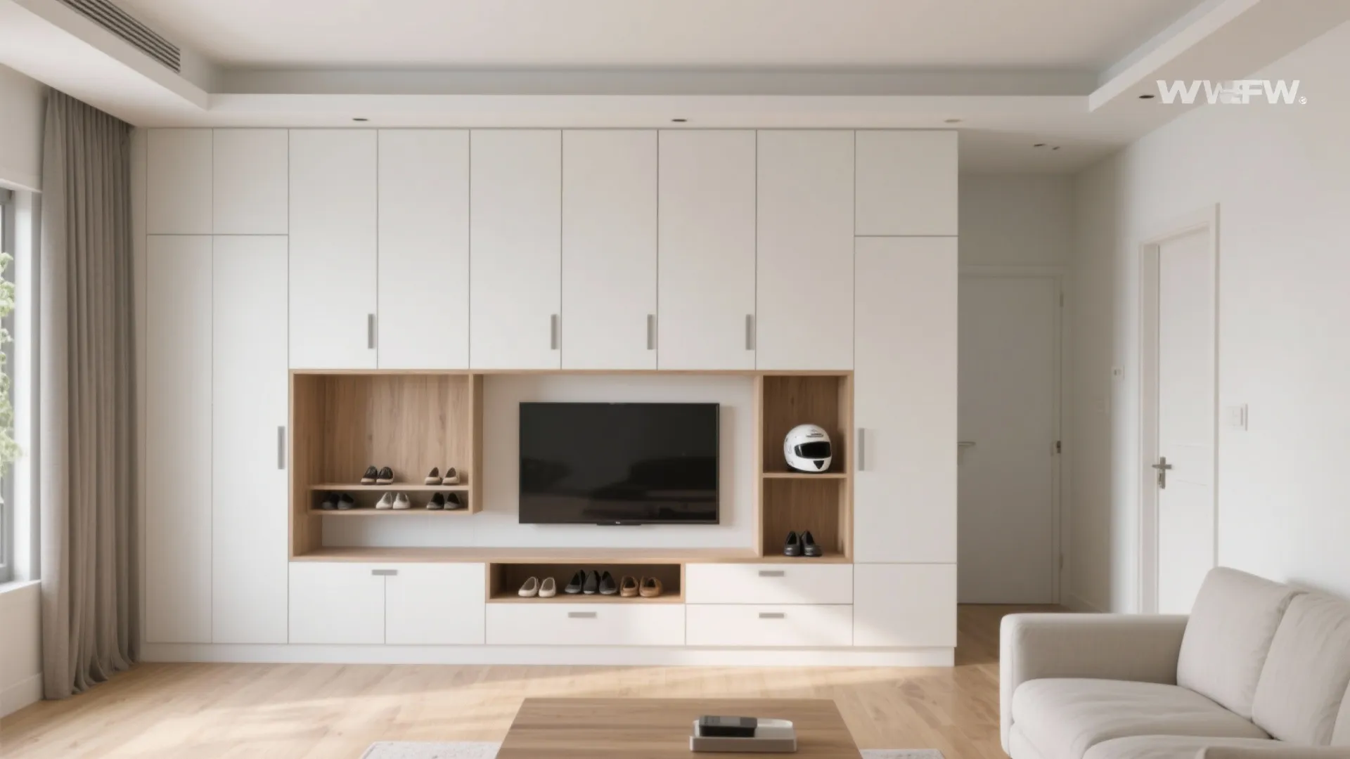 Built-in Storage That Disappears Into the Walls