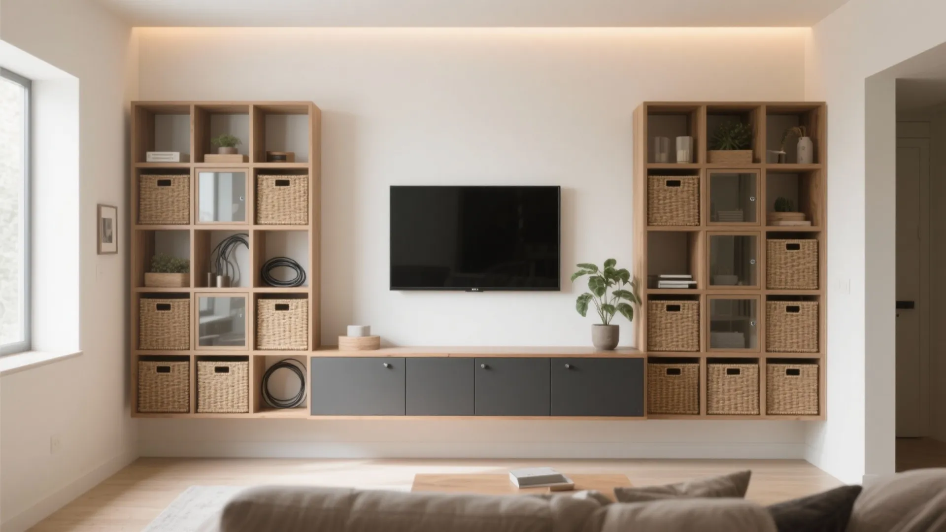 KALLAX + BESTÅ Storage Wall