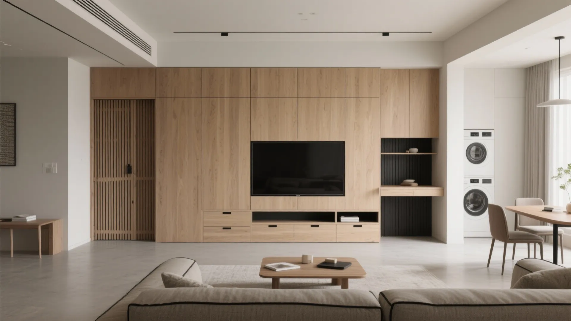 Minimalist storage that hides the mess, not your personality