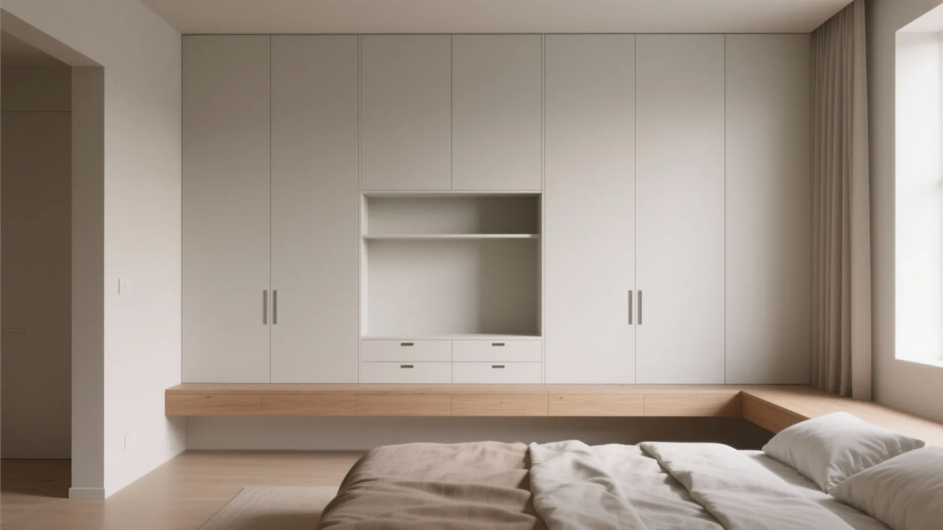 Minimalist Storage Wall