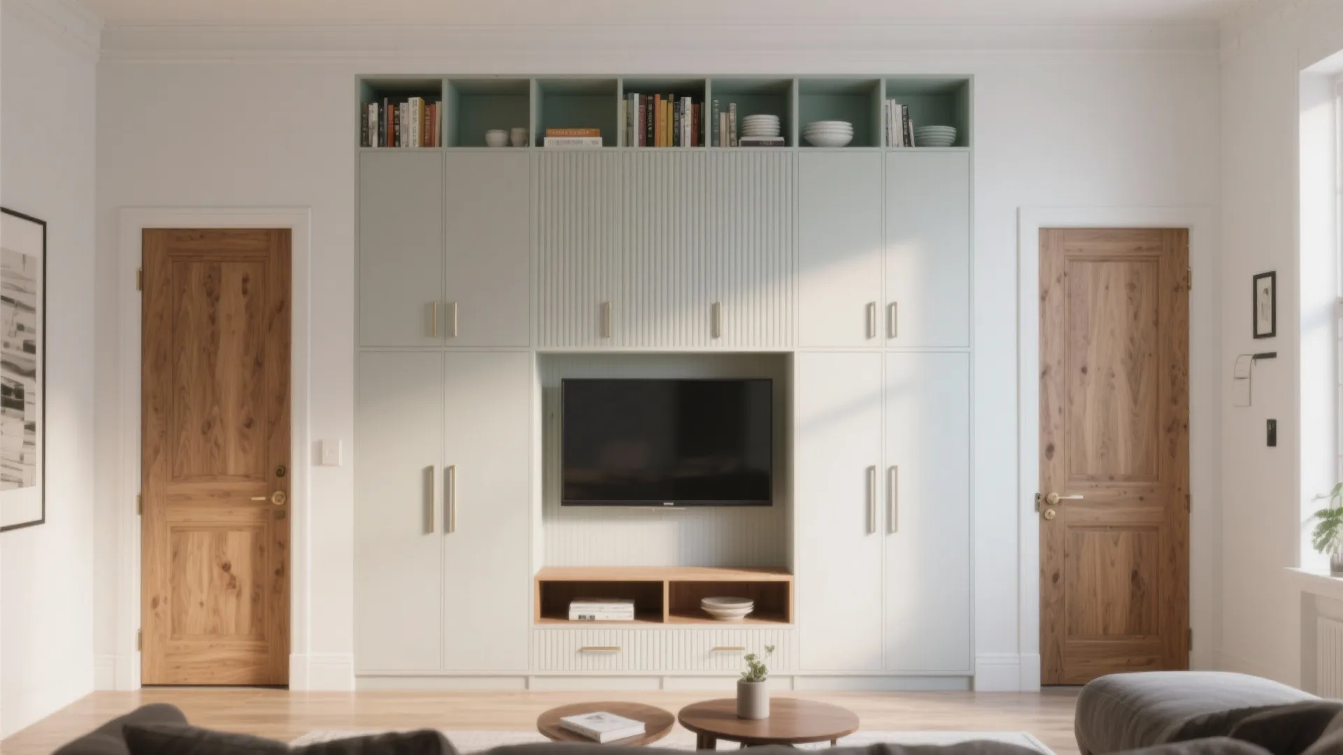 Minimalist Storage Wall That Doubles as Decor