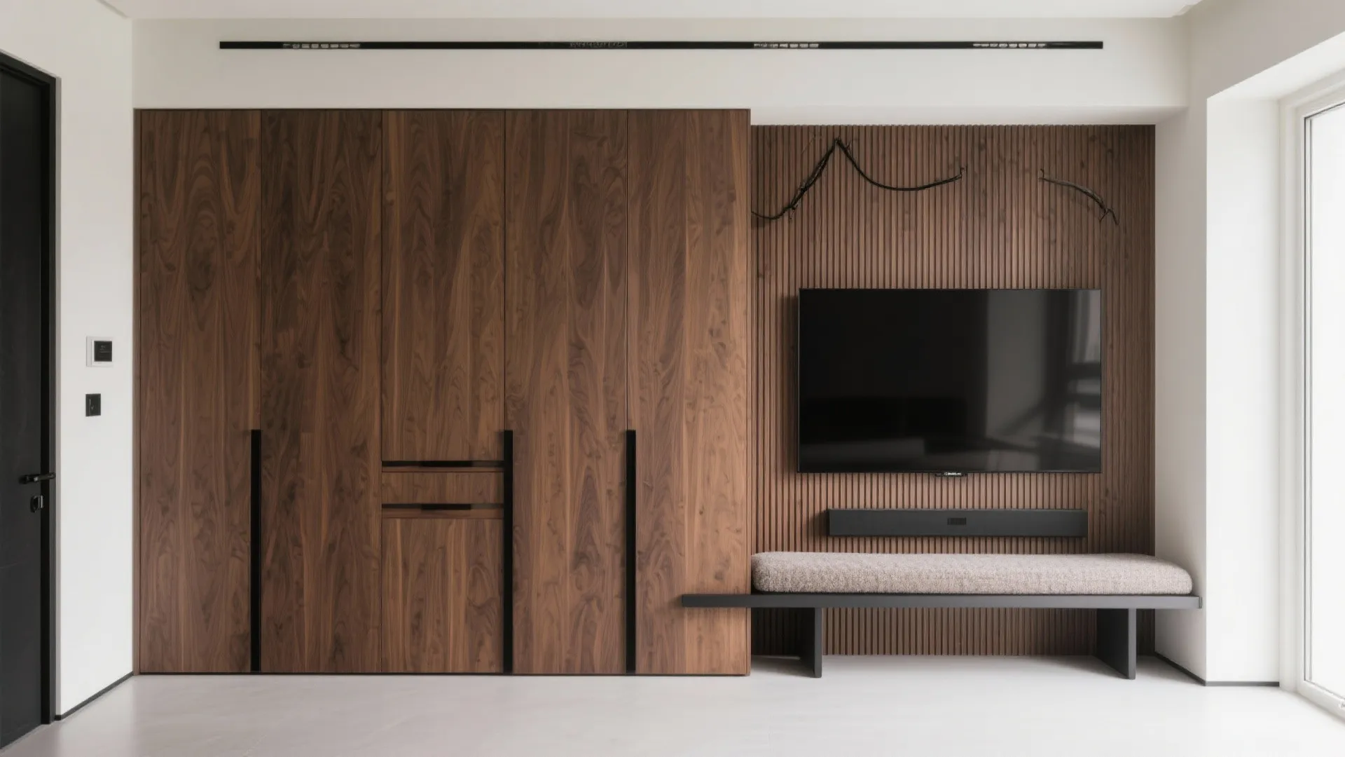 Minimalist Storage Wall for the Main Hall