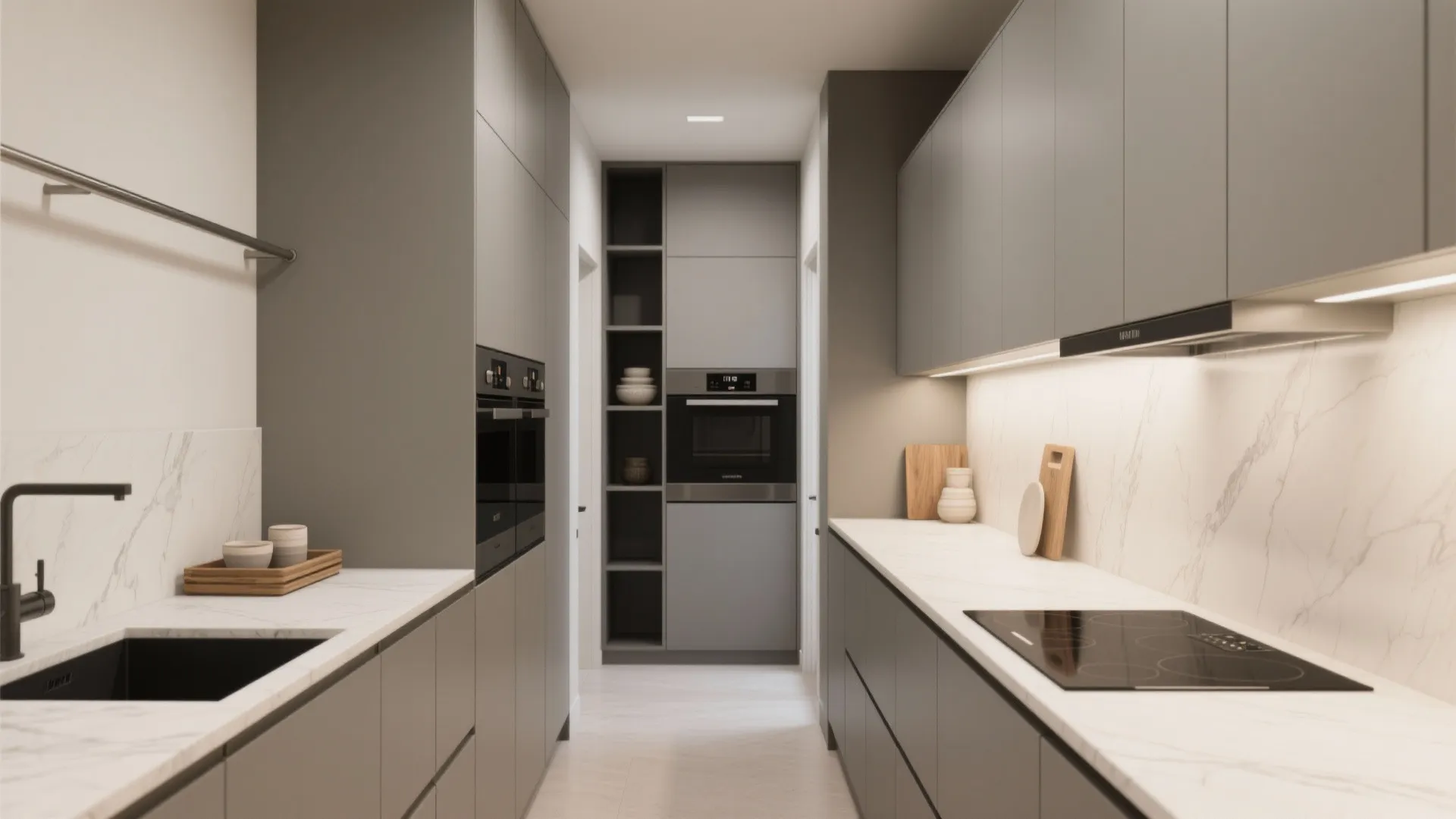 Minimalist storage that calms the counter