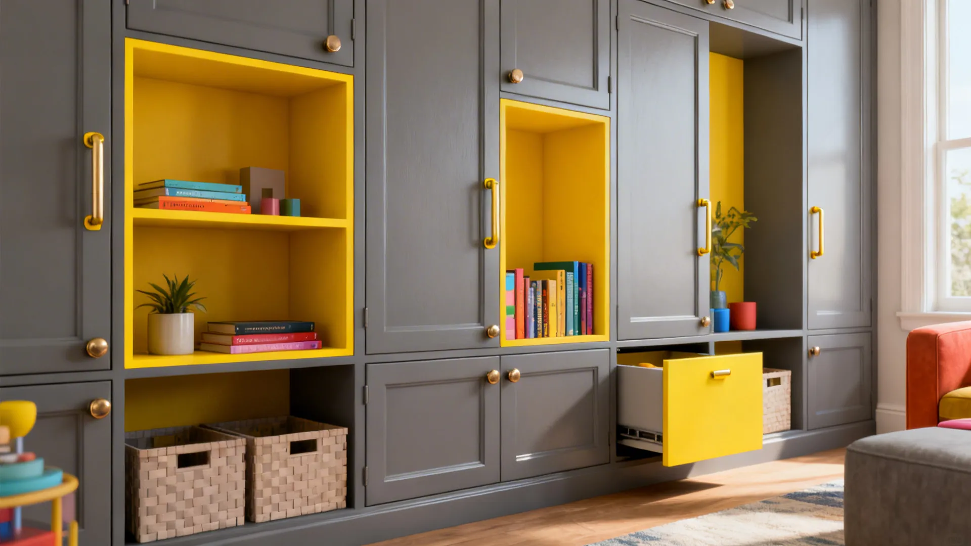 4. Small Space Storage that Doubles as Style
