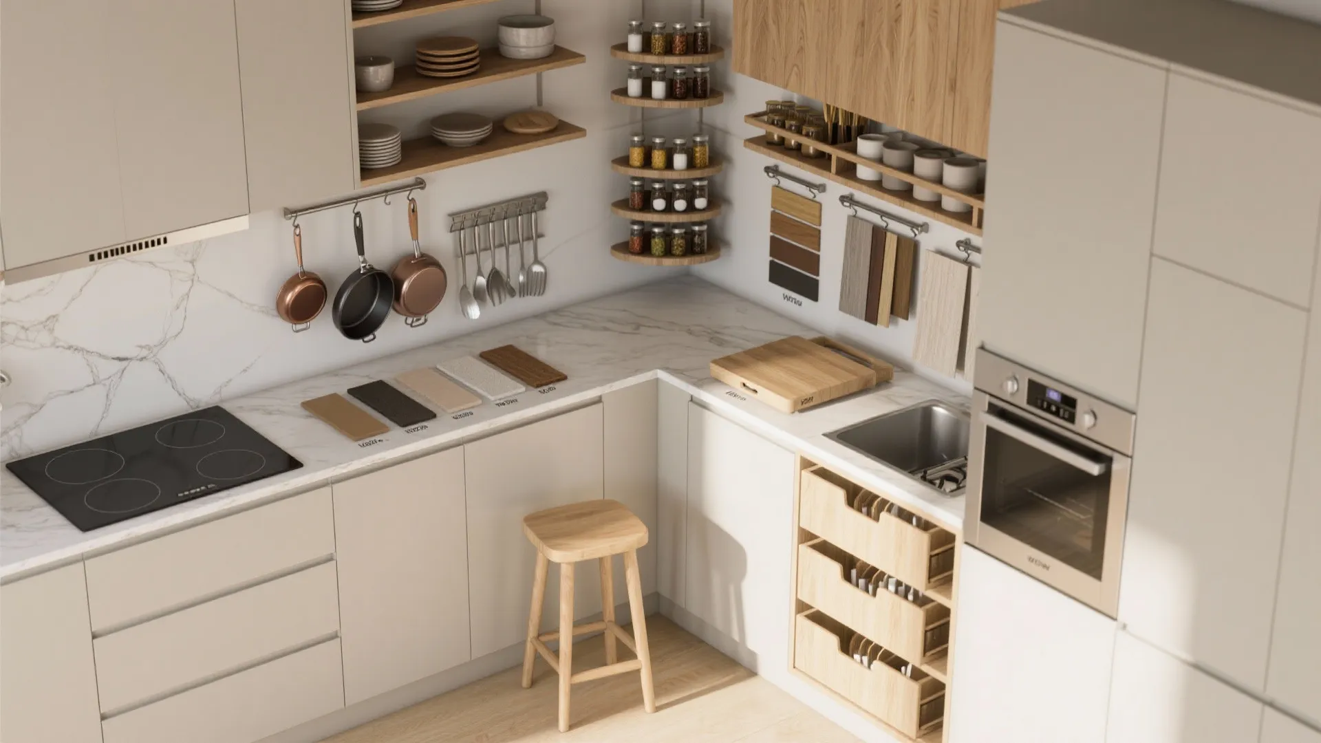 5. Smart Storage Zones and Vertical Solutions