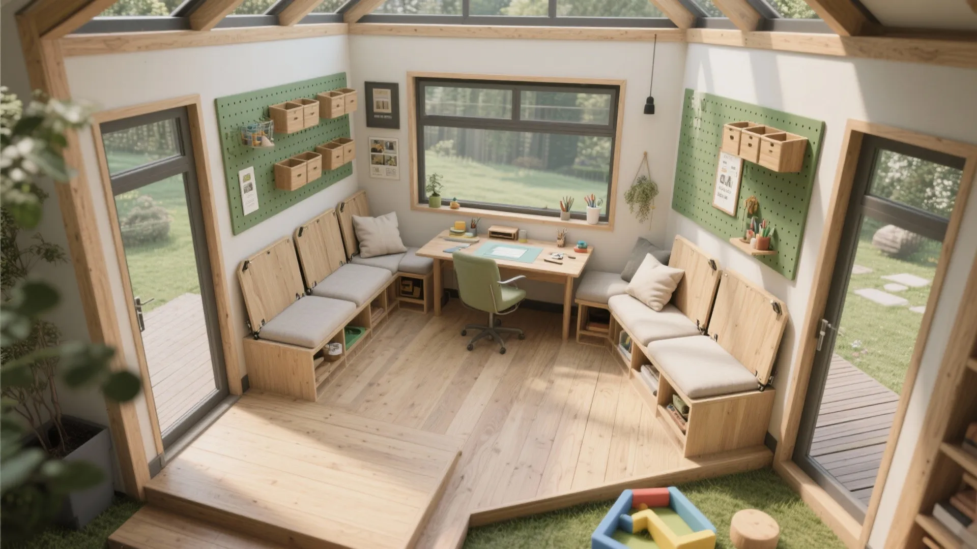 Storage Seats, Vertical Walls, and Thresholds That Flow