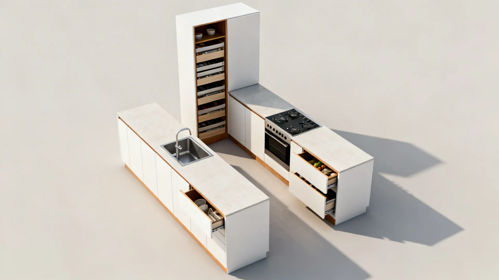 Minimalist Kitchen Storage that Works