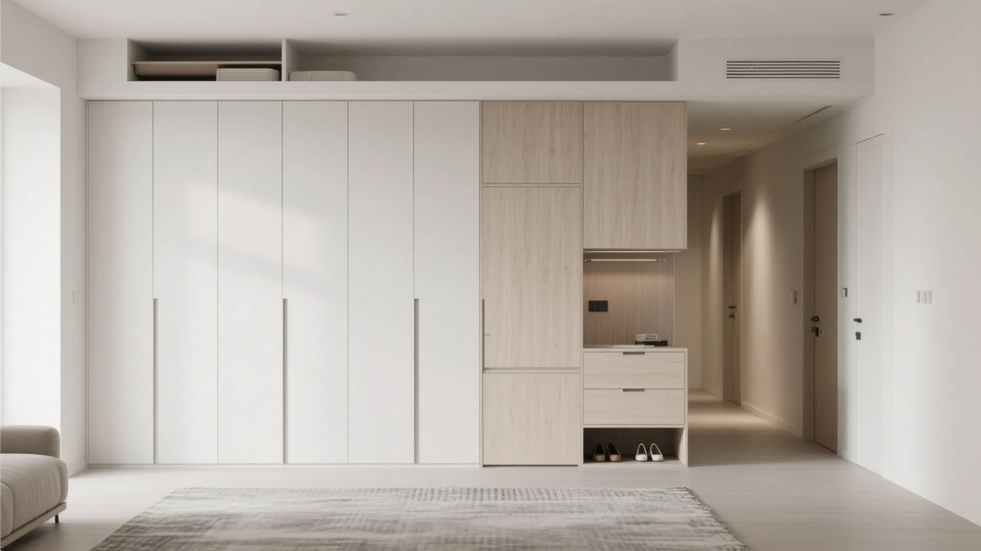 2) Seamless Storage Walls, Lofts, and Built-Ins