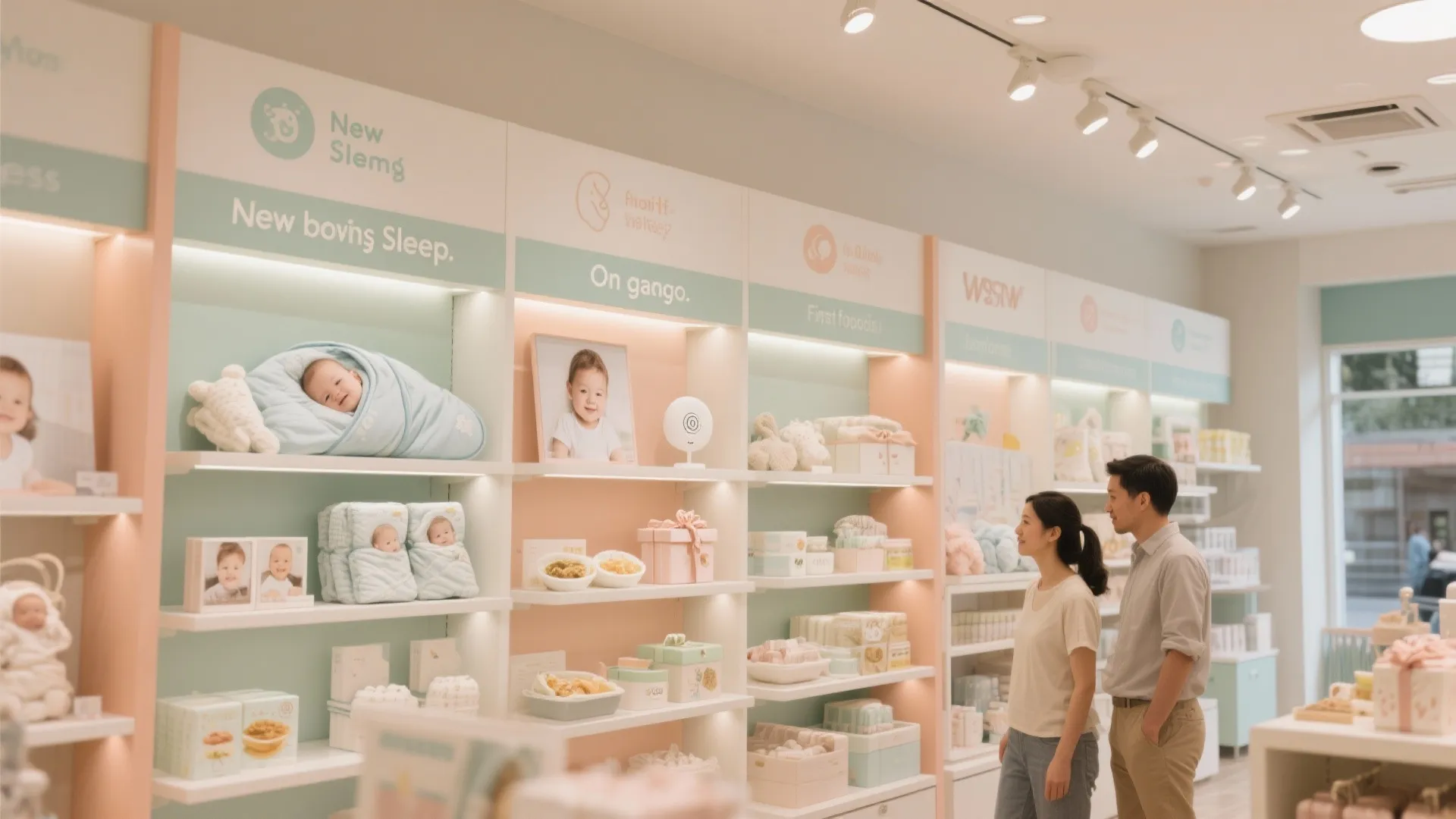 Story-driven displays and parent wayfinding