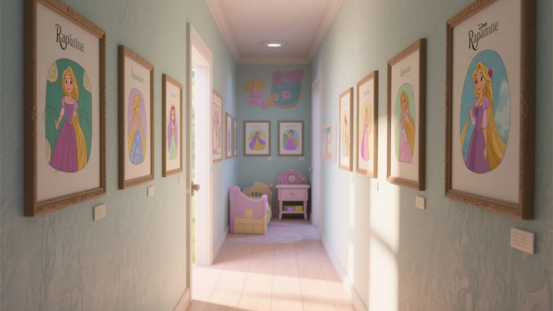 4. Storyboard Panels: Sequential scenes around the room