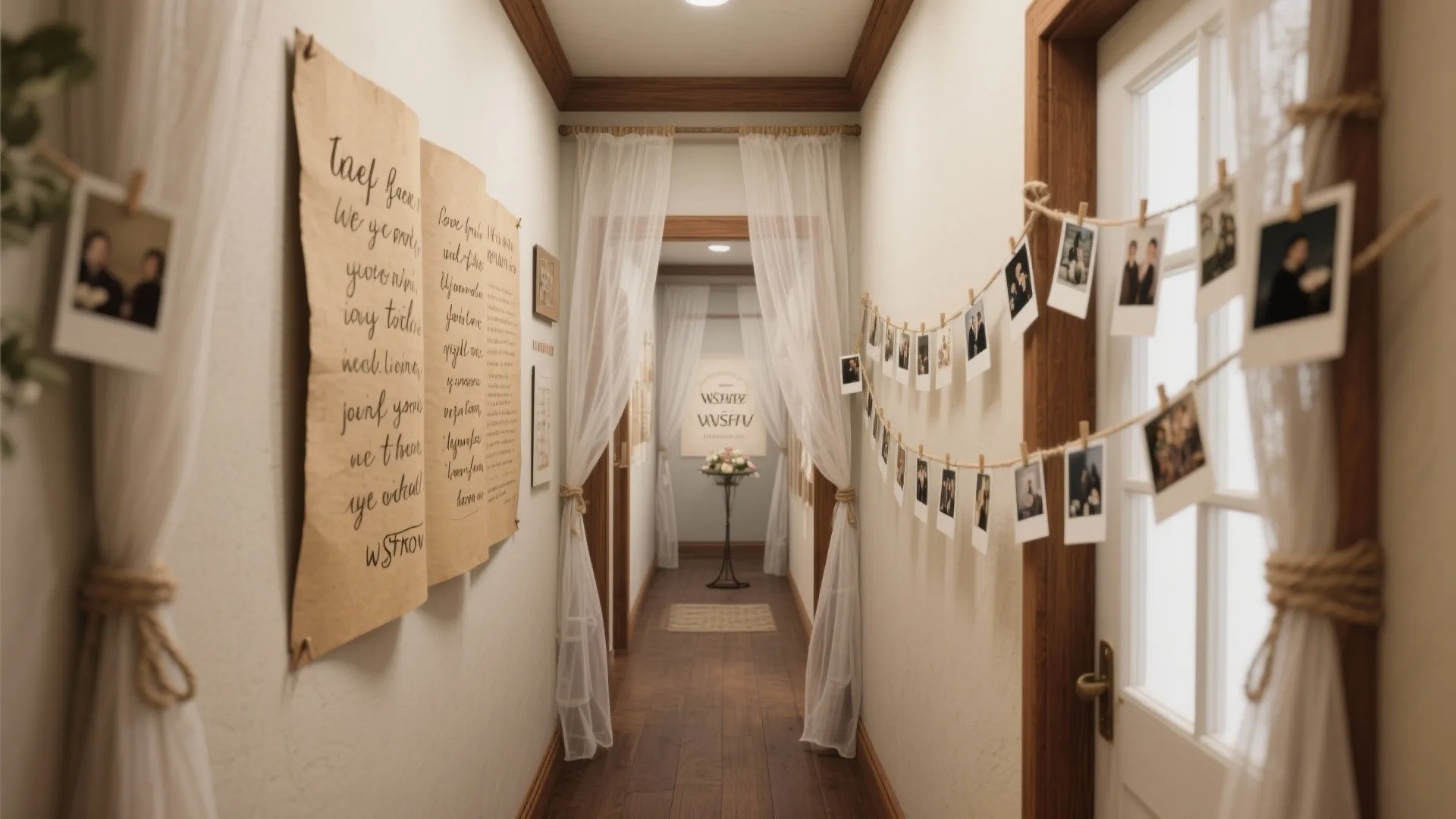 4) Storybook Backdrop and Polaroid Wall