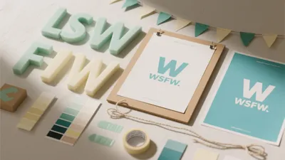 Soft Teal & Cream Branding Studio Mood Board