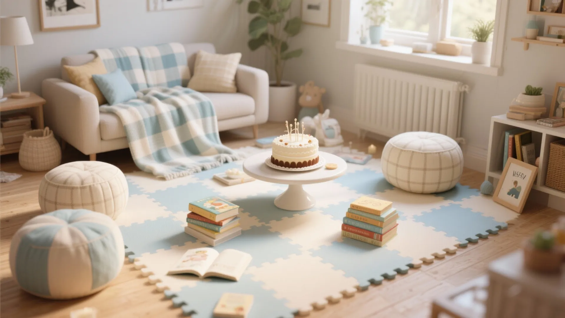 2) Storybook Picnic: Floor-Level Setup for Safe Play