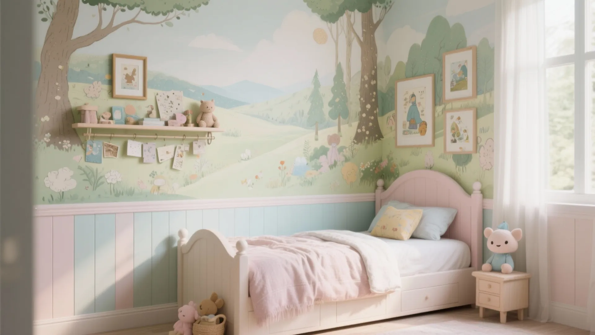 4. Storybook Wall Treatments