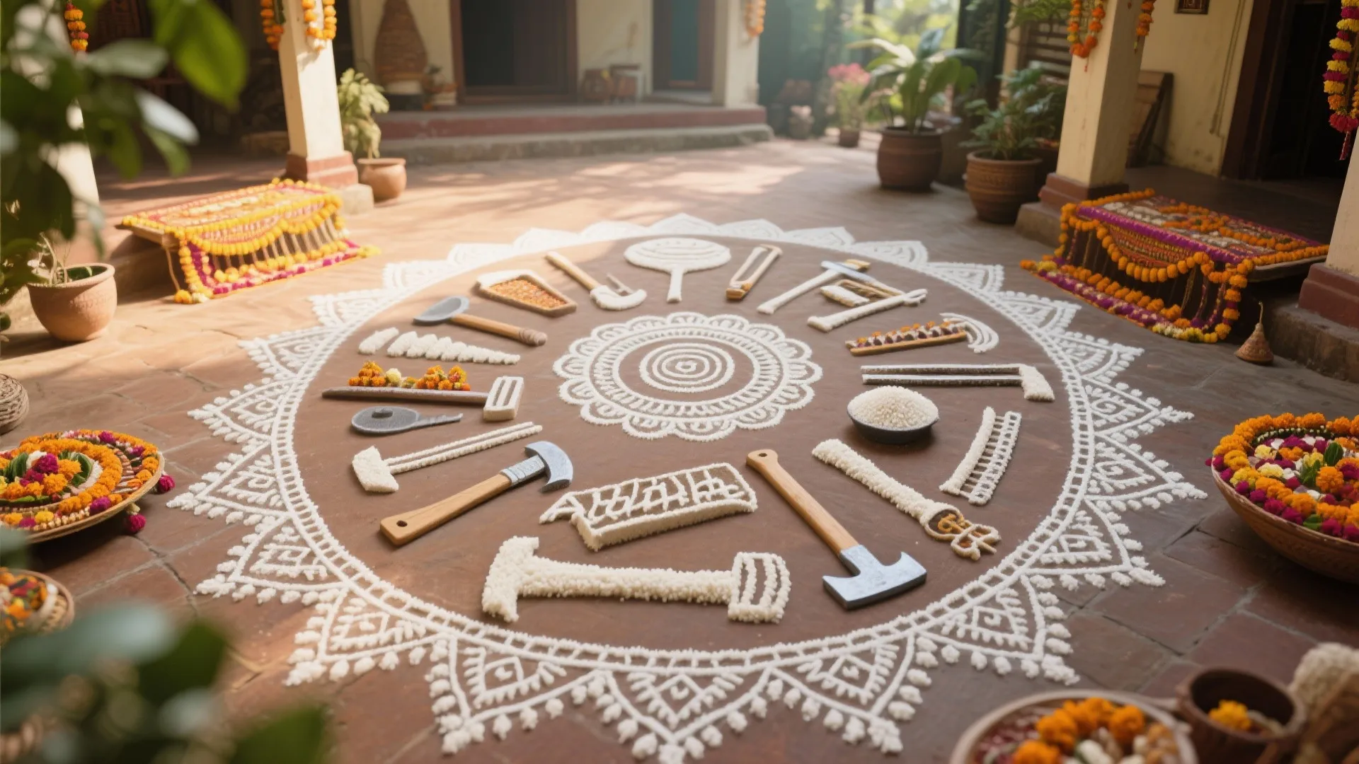 8. Storytelling Scene Kolam