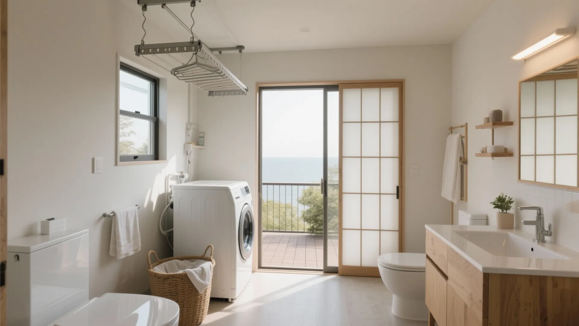 浴室・洗面・物干しは一直線に｜東京小戸型と動線規整