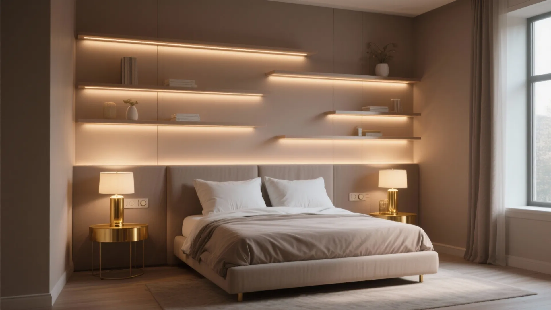 4. Light strategically to warm or cool taupe