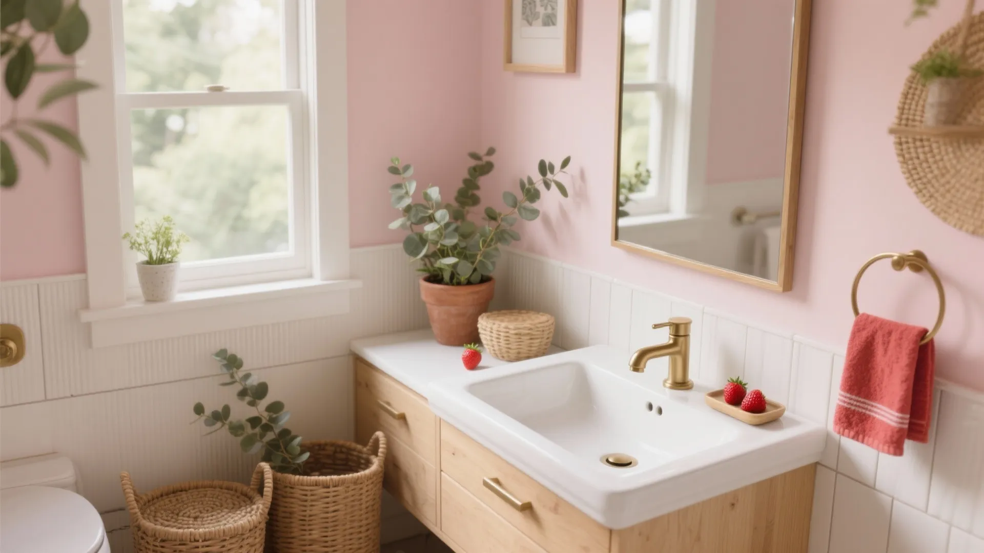 Strawberry Bathroom Decor: 5 Fresh Ideas: Playful, practical ways to bring strawberry charm to small bathrooms