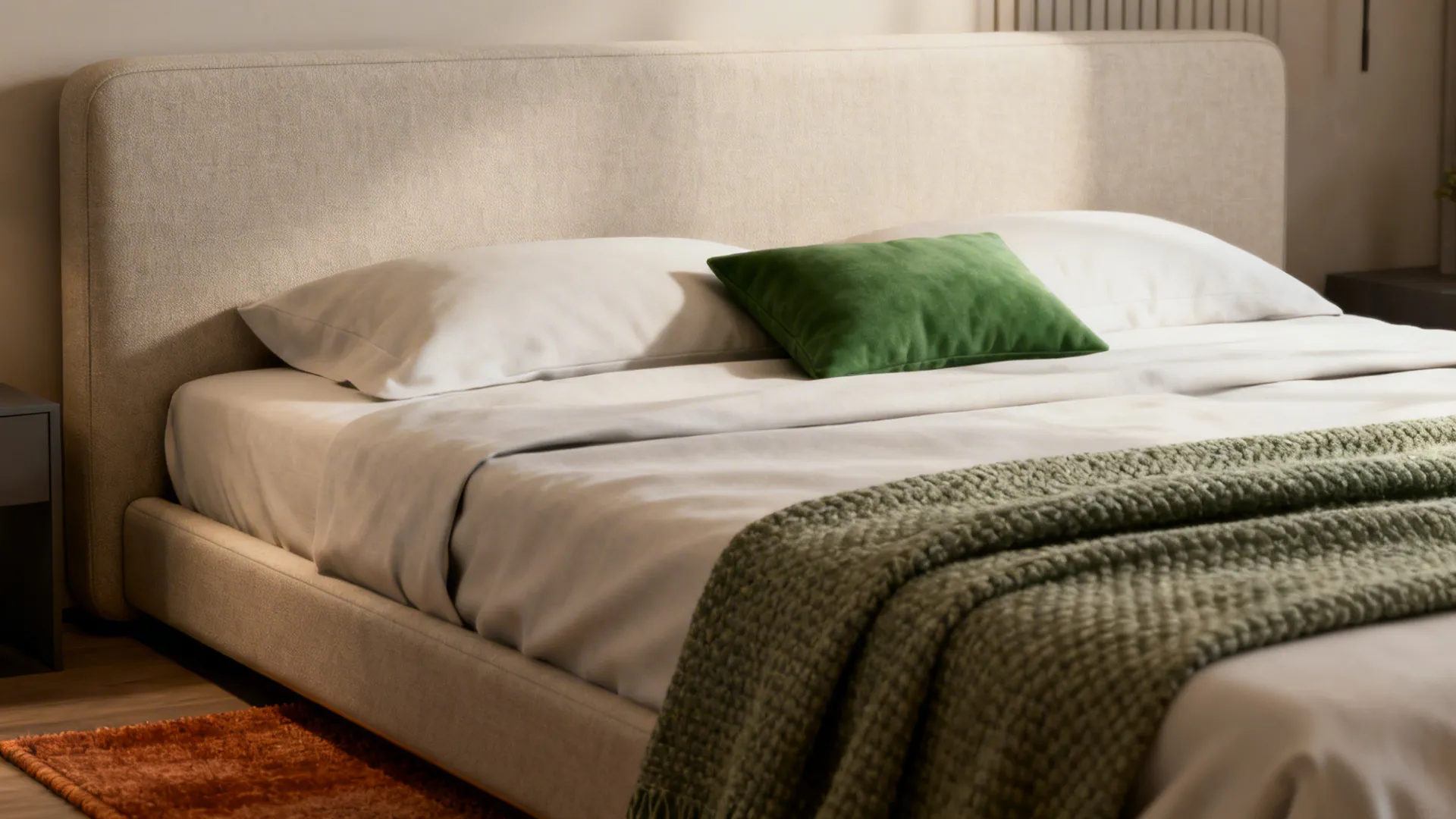 5. Opt for streamlined bedding and scaled accessories
