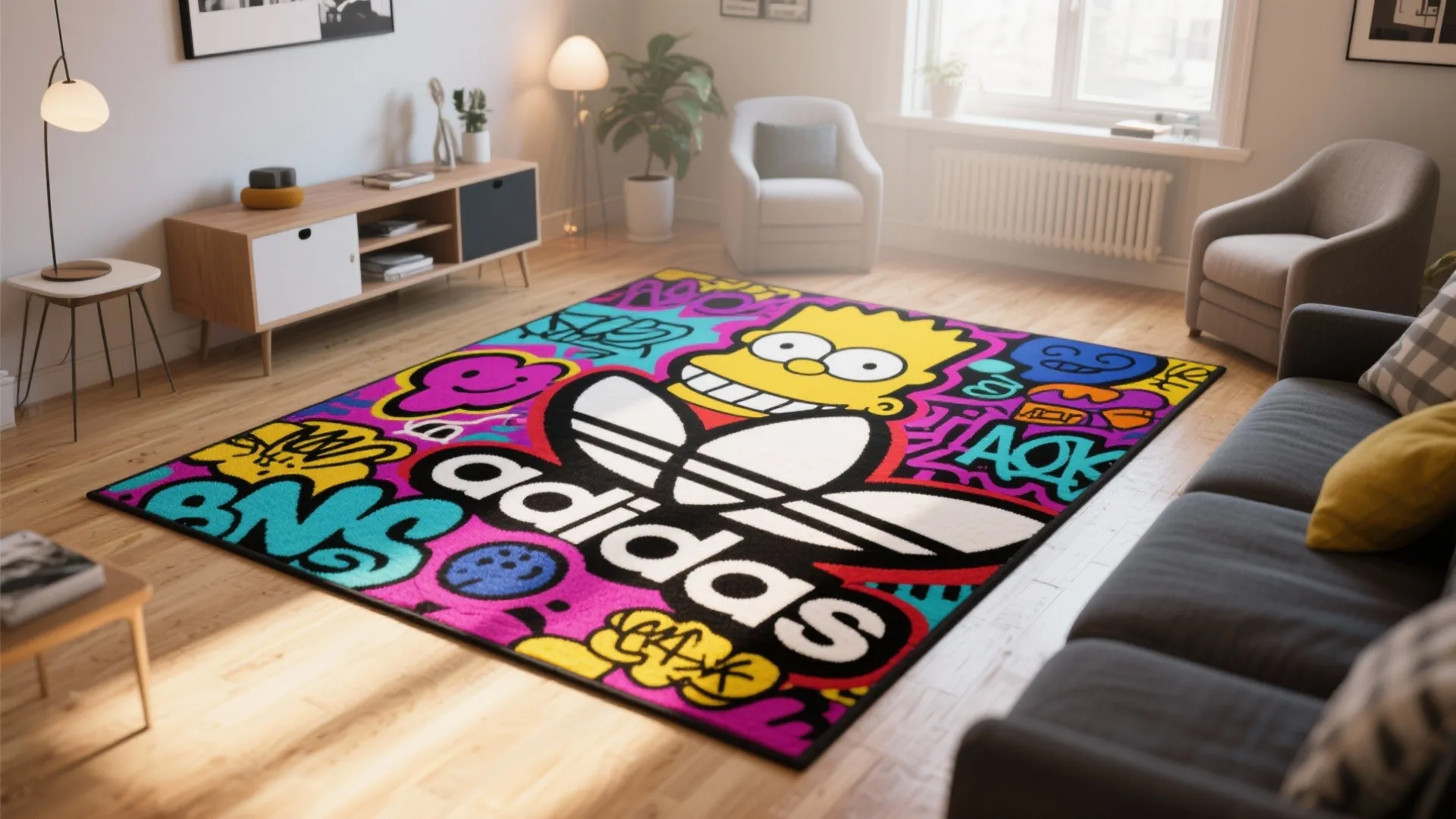 5. Street Art-Inspired Rugs
