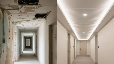 Before & After: Office Hallway Transformation from Neglected to Professional