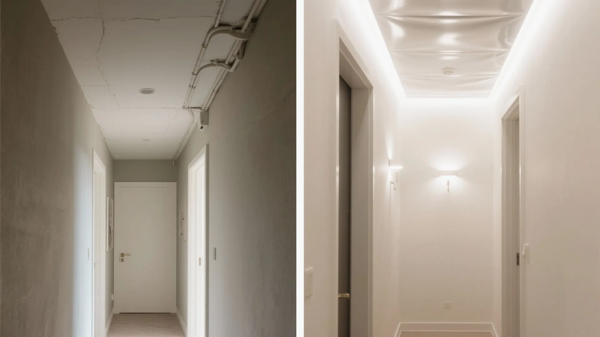 4) High-Gloss Stretch Ceiling for Reflective Height