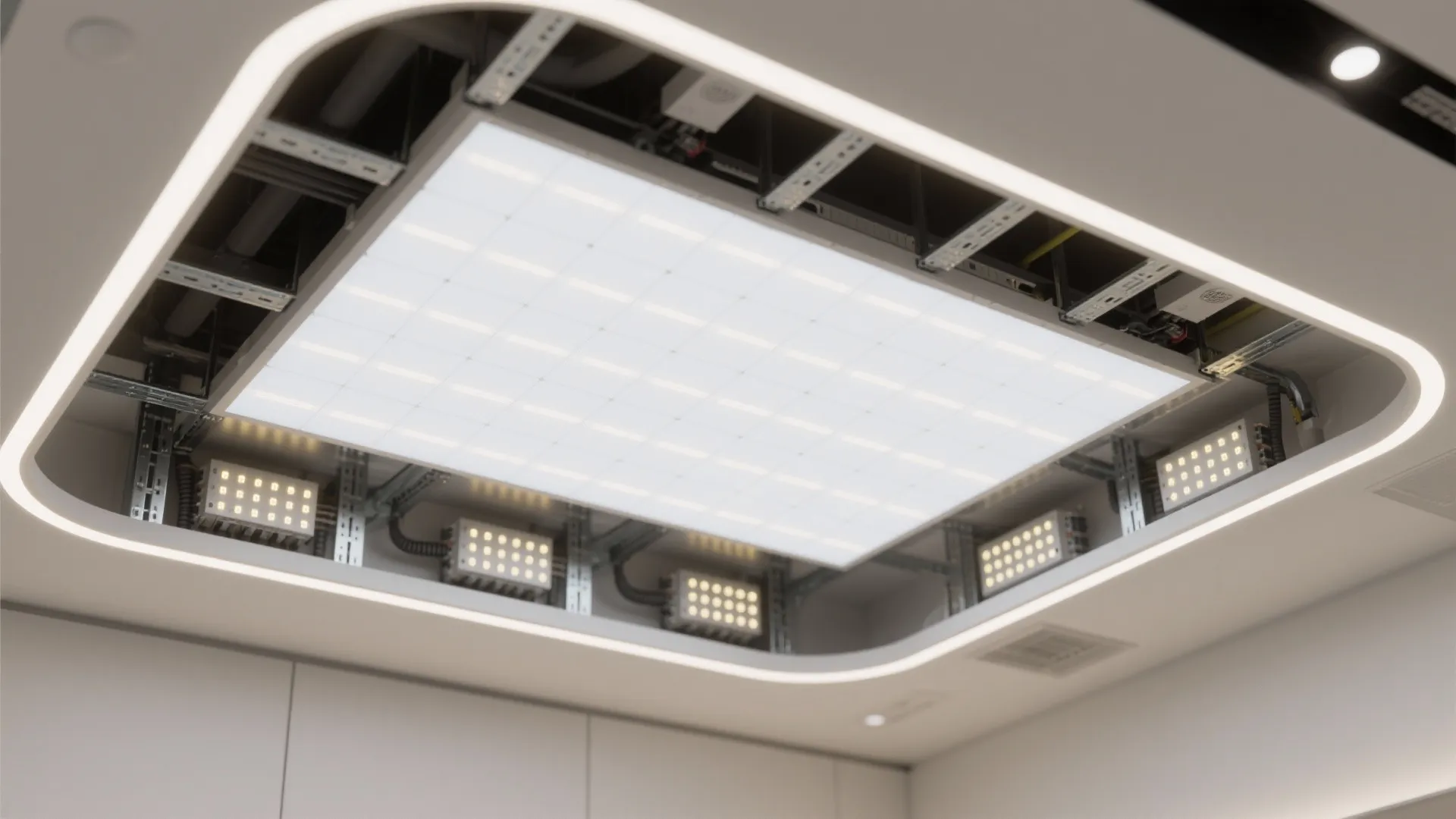 Backlit Stretch Ceiling (Faux Skylight)