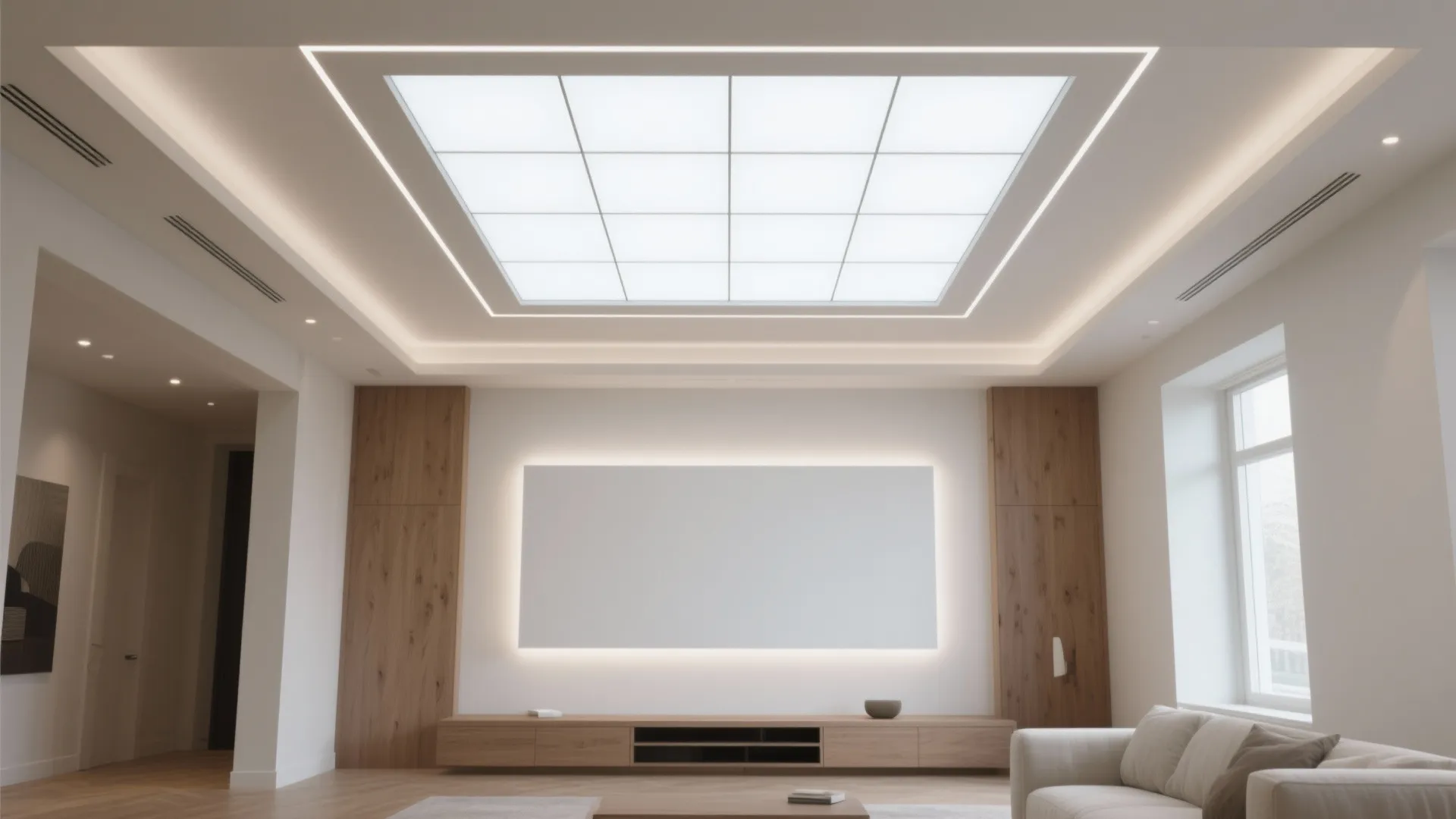 Backlit Stretch Ceiling (Faux Skylight)