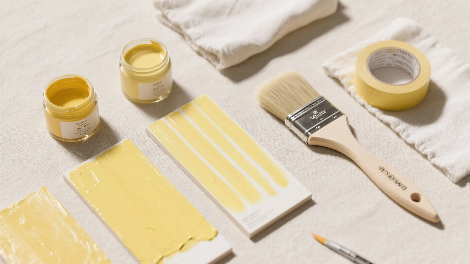 Butter Yellow Strié: Subtle Movement with Brush and Glaze