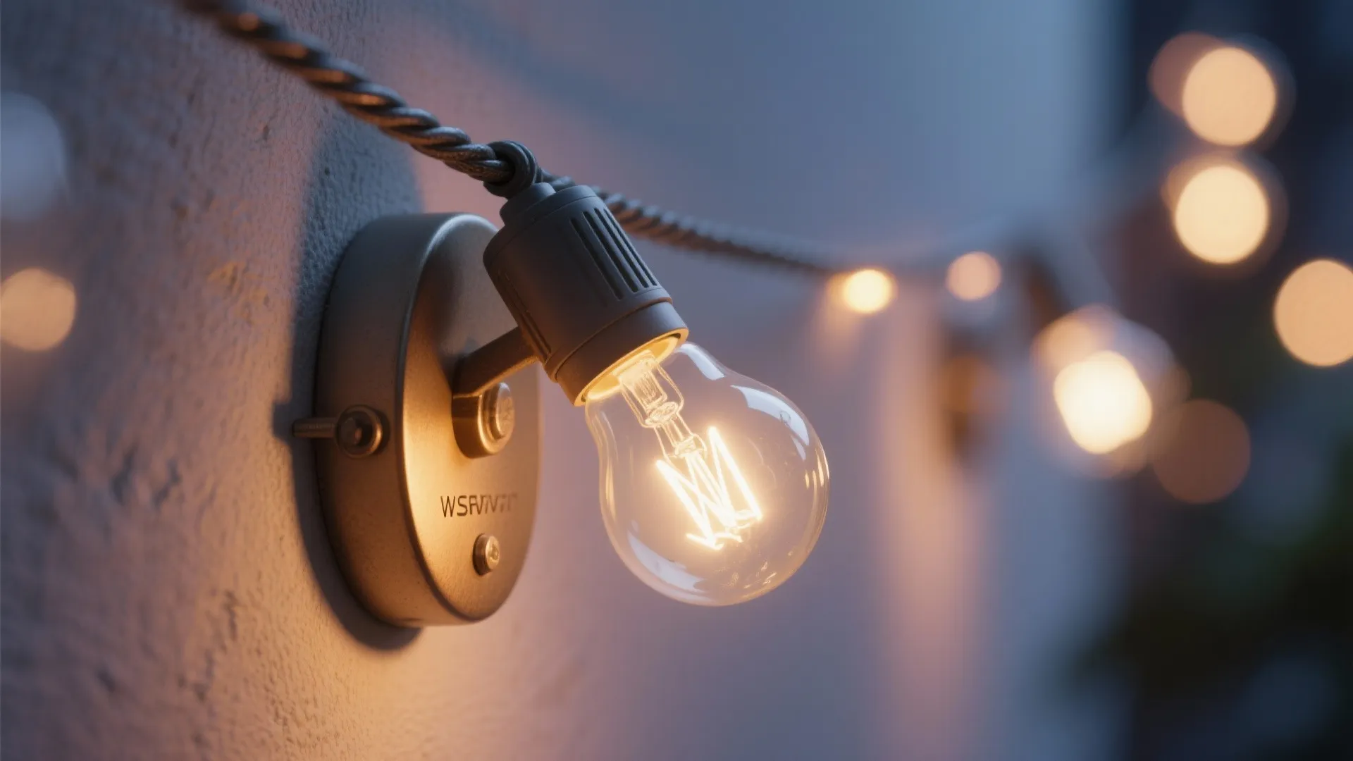 Soft outdoor lighting with layered glow