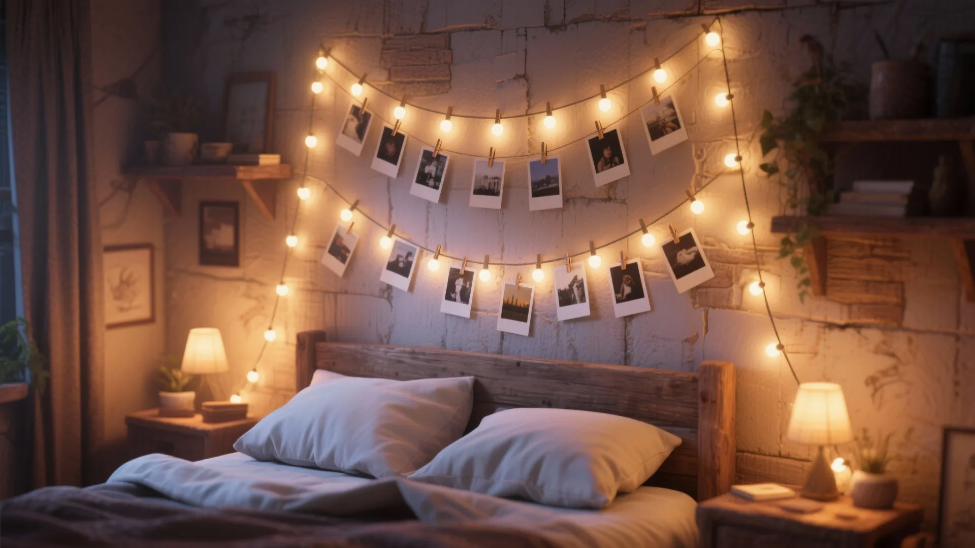 String Light & Clip Display