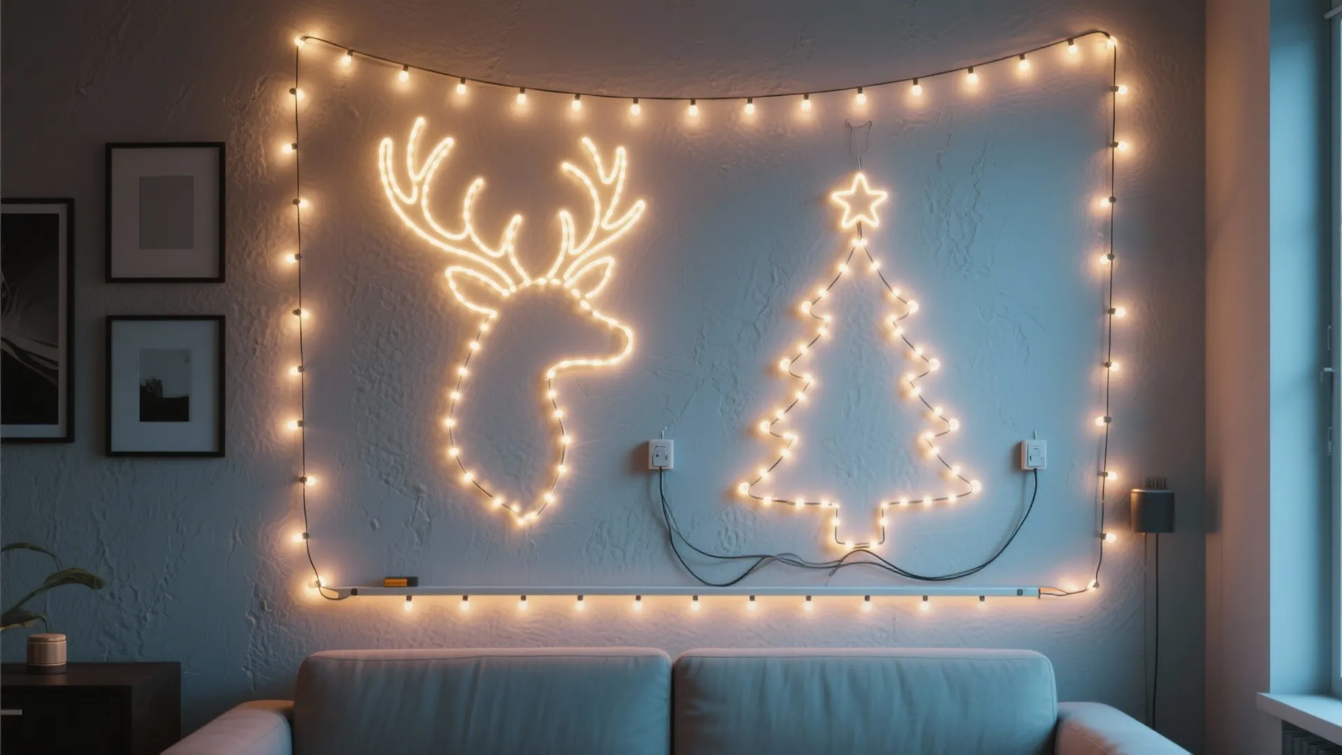 2. String Light Silhouettes