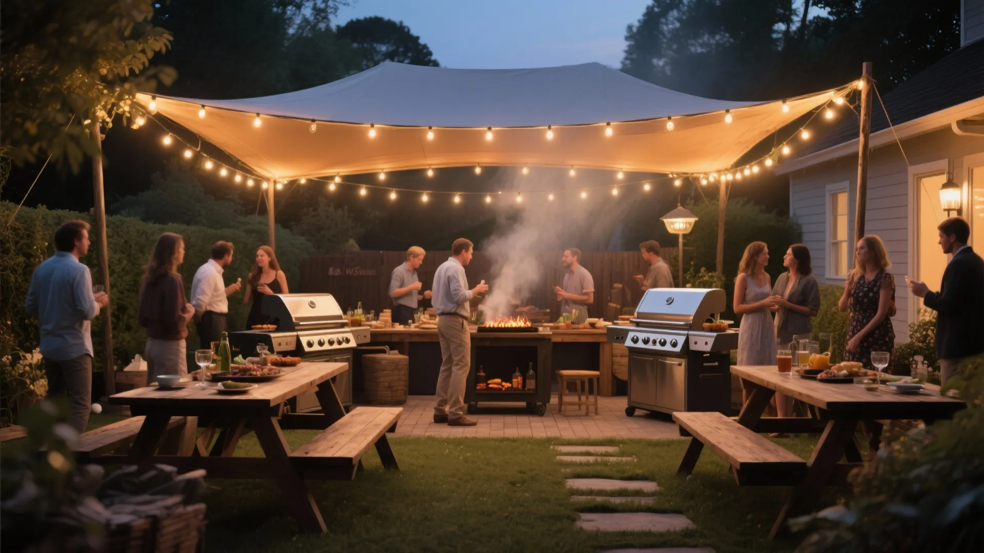 10. String Light Canopy