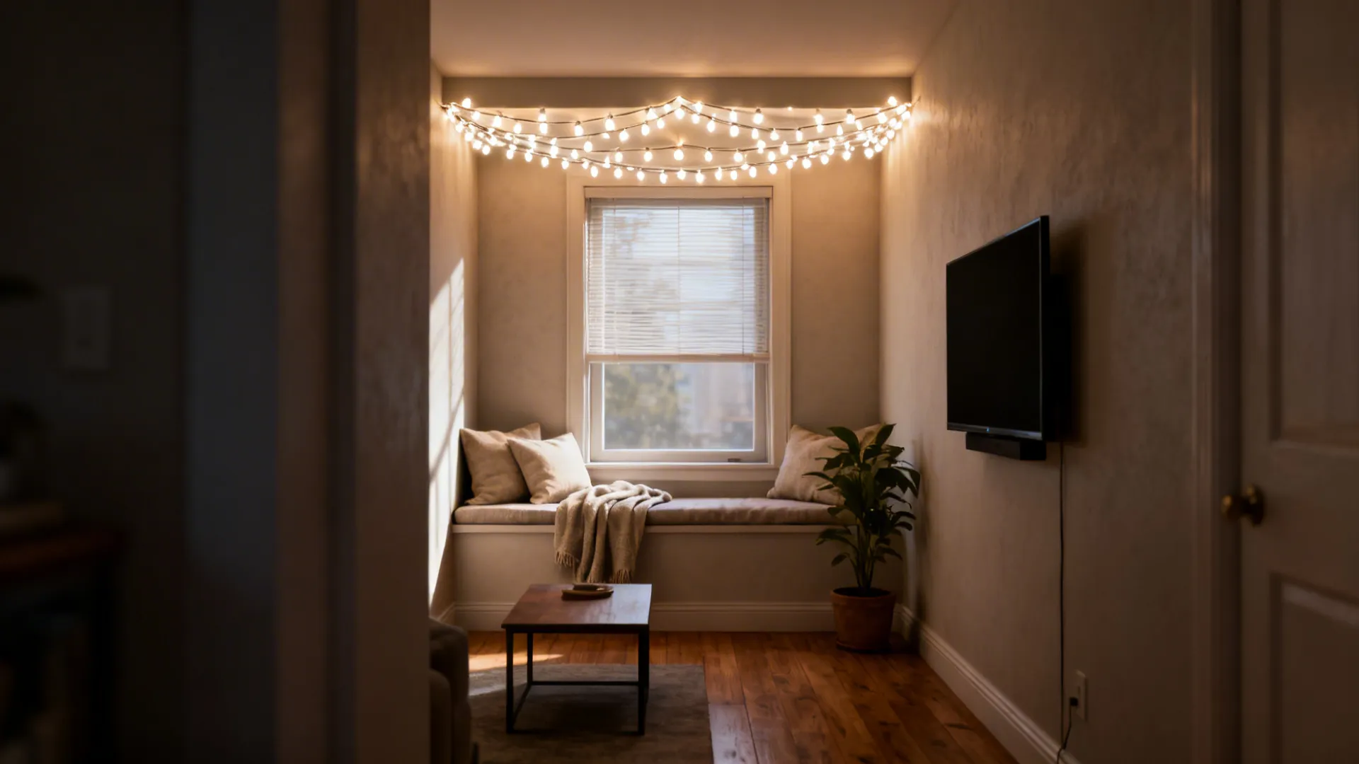 String Lights Ideas: 5 Cozy Living Room Looks: Creative string lights in living room ideas I’ve used to transform small spaces into cozy, stylish lounges