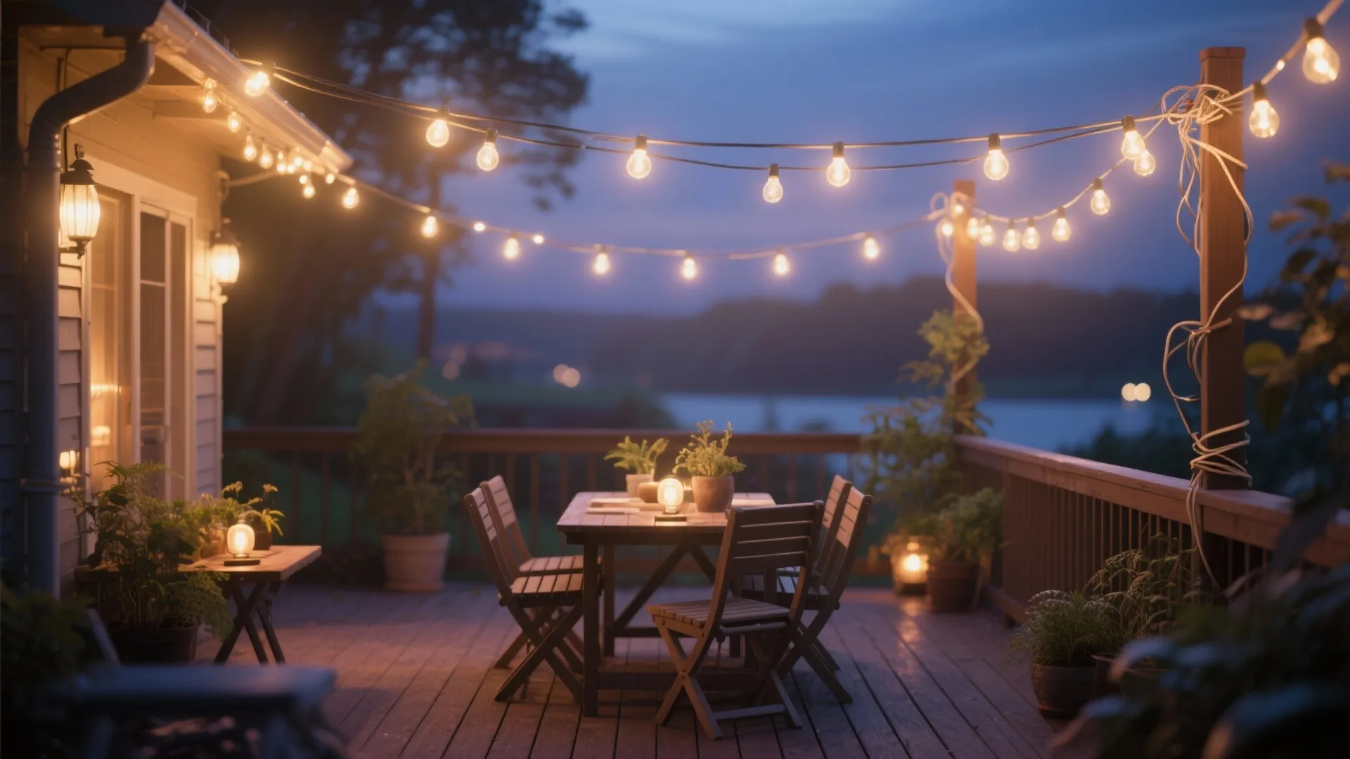 4. String Lights with Dimmers