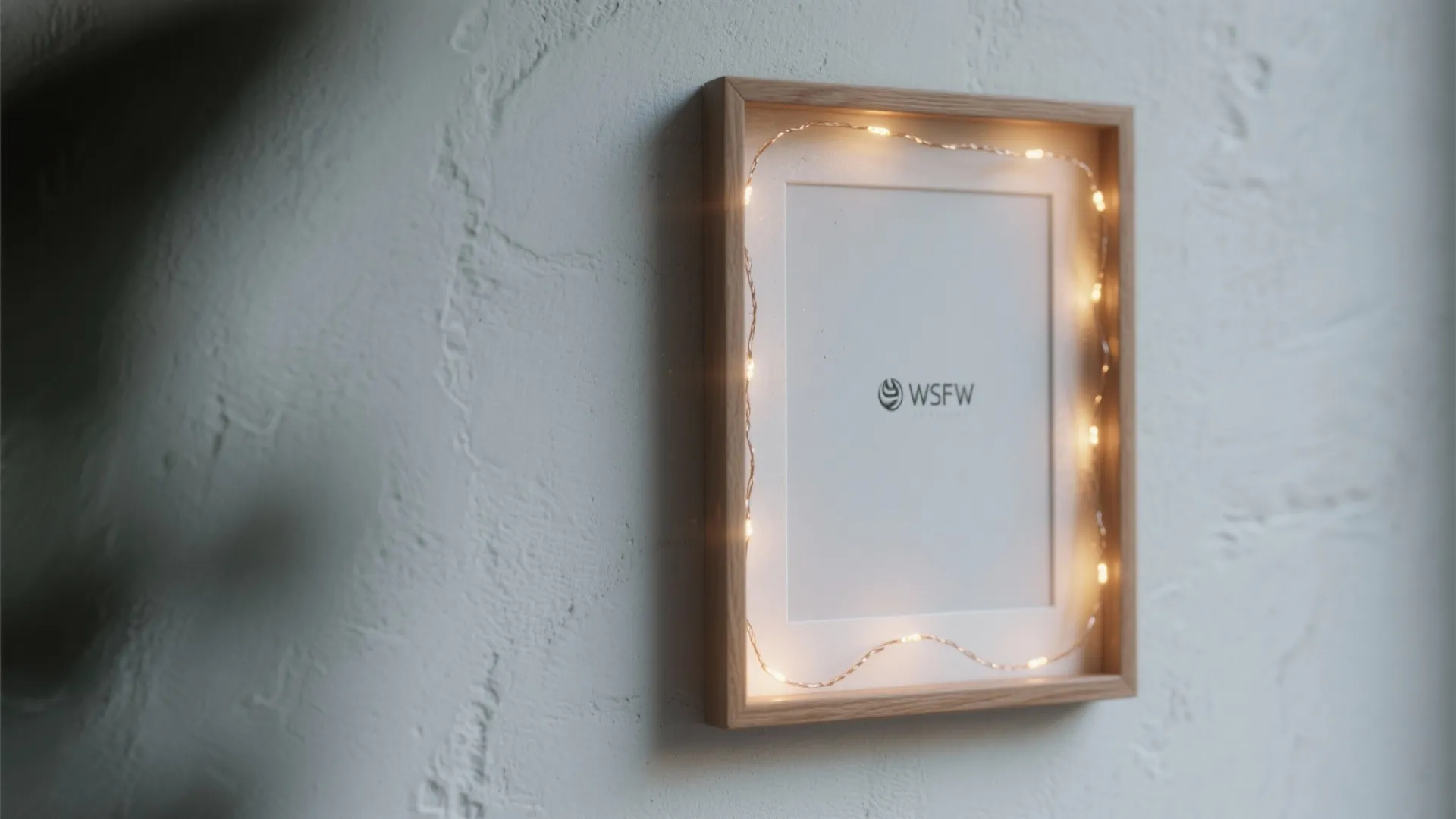 1. String Lights Framed as Art