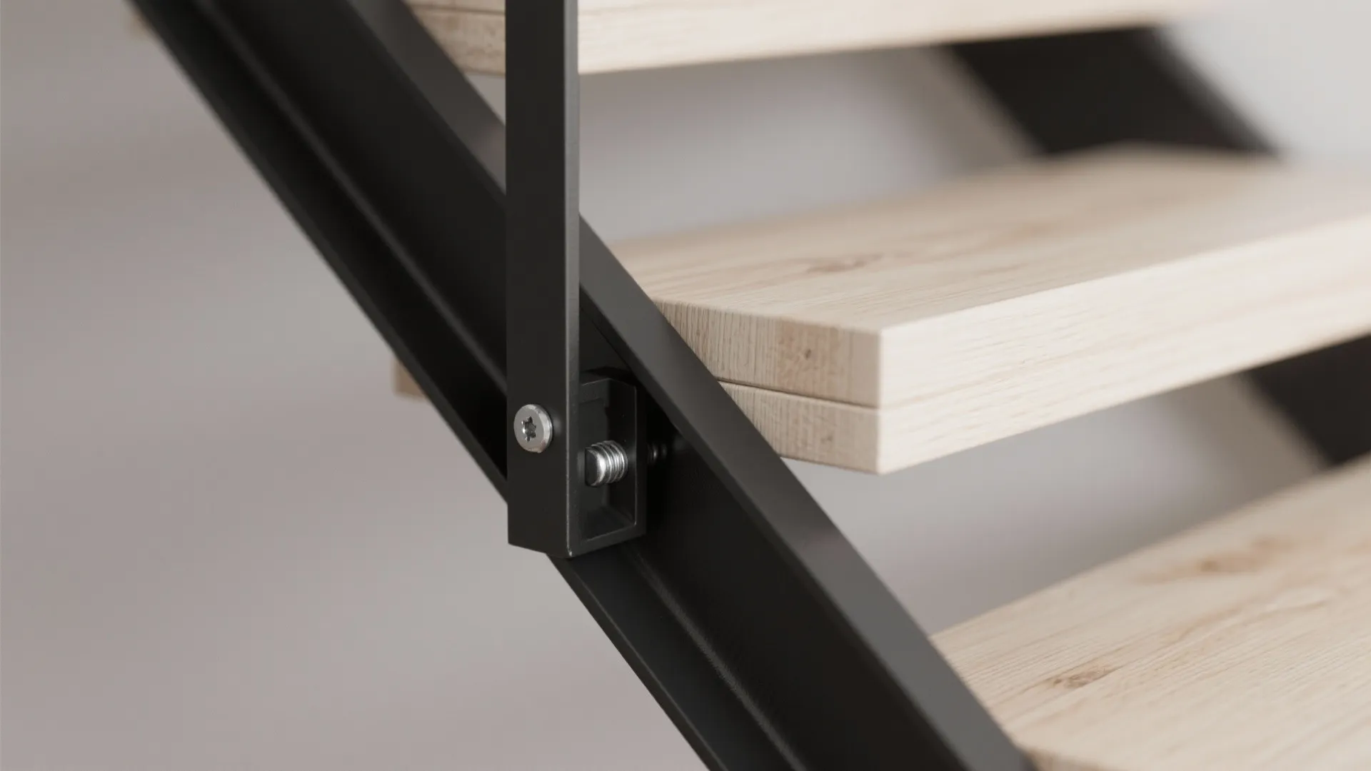 Minimalist Floating Steps with Slim Stringers