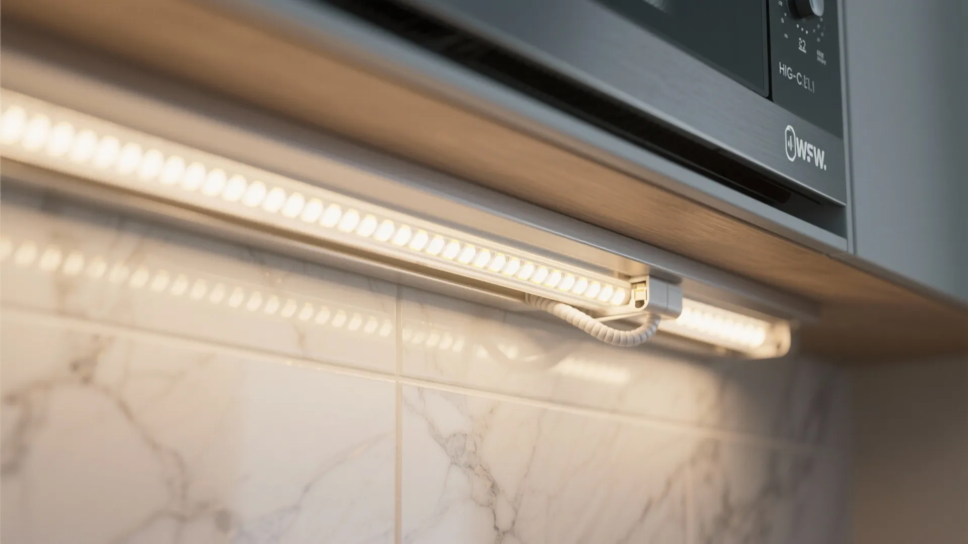 Under-cabinet to wall wash combo