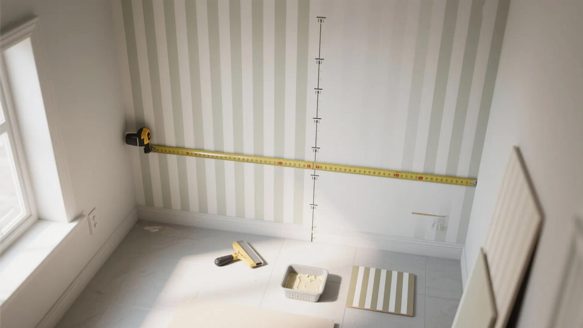 Vertical Stripes to Lift the Ceiling