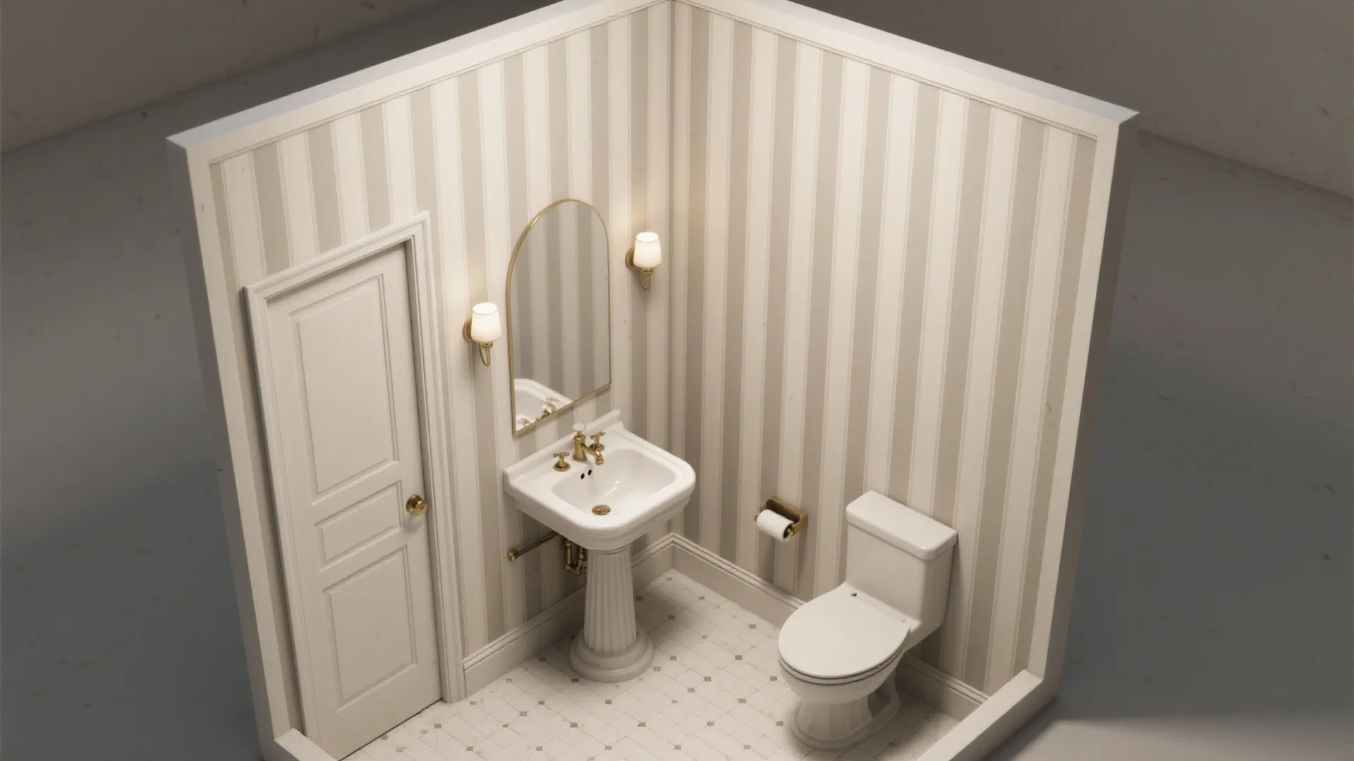 Vertical Stripes to Lift the Ceiling