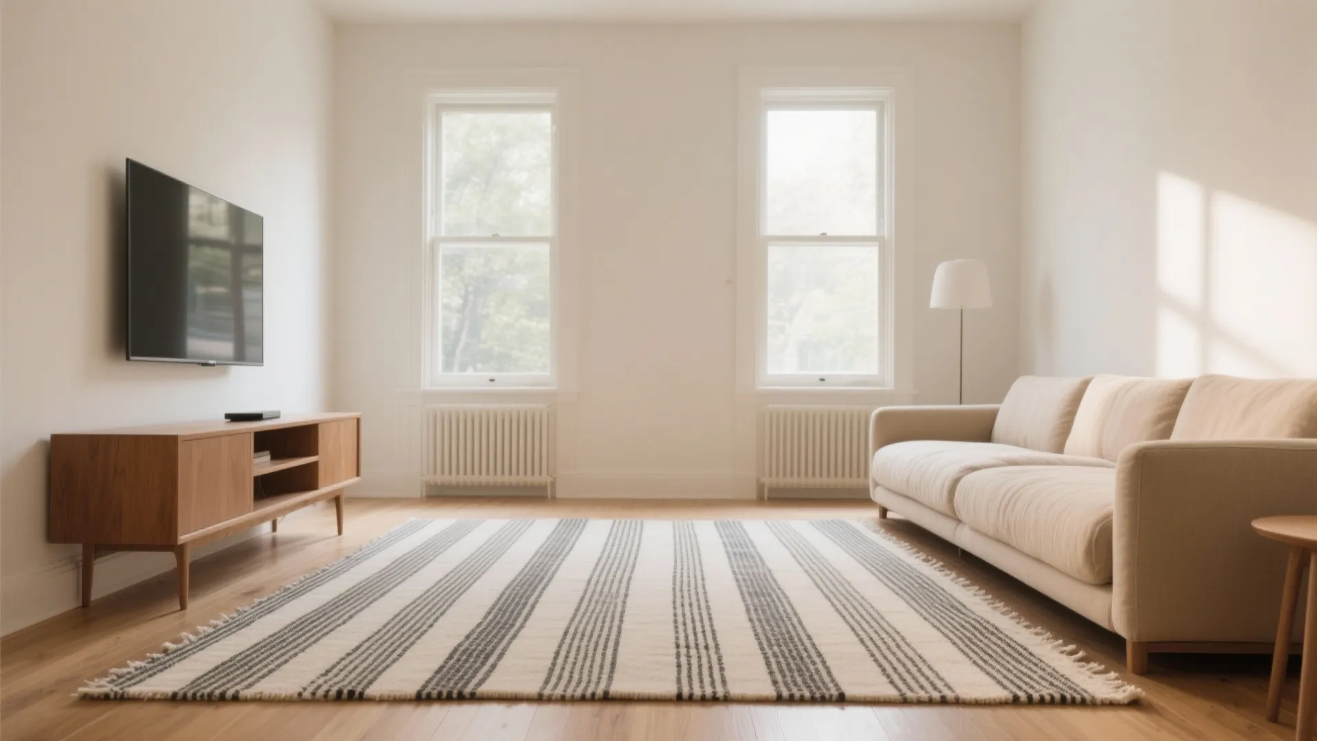 Use Orientation and Stripes to Stretch the Room