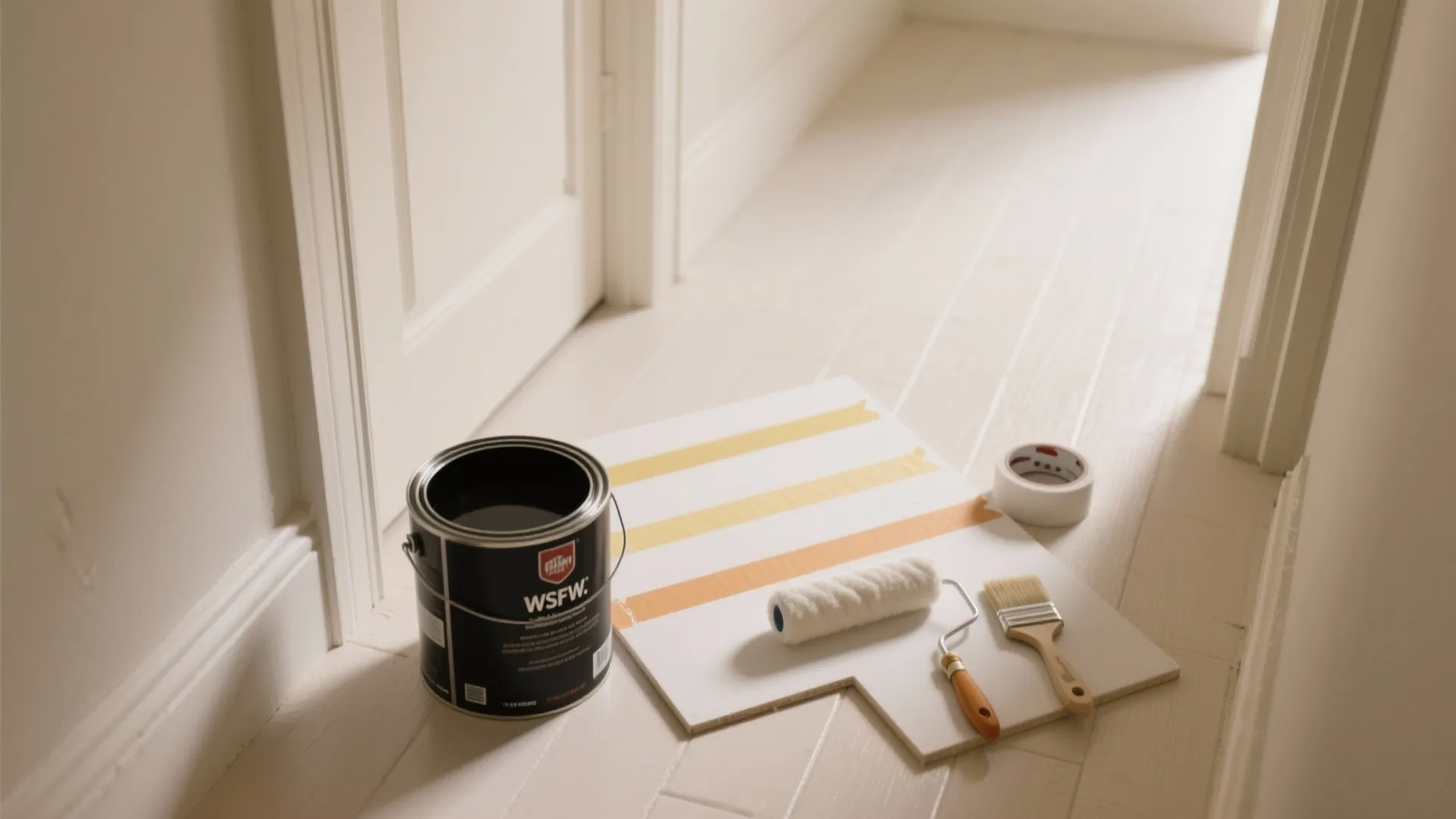 Graphic B&W Stripes for Height Illusion