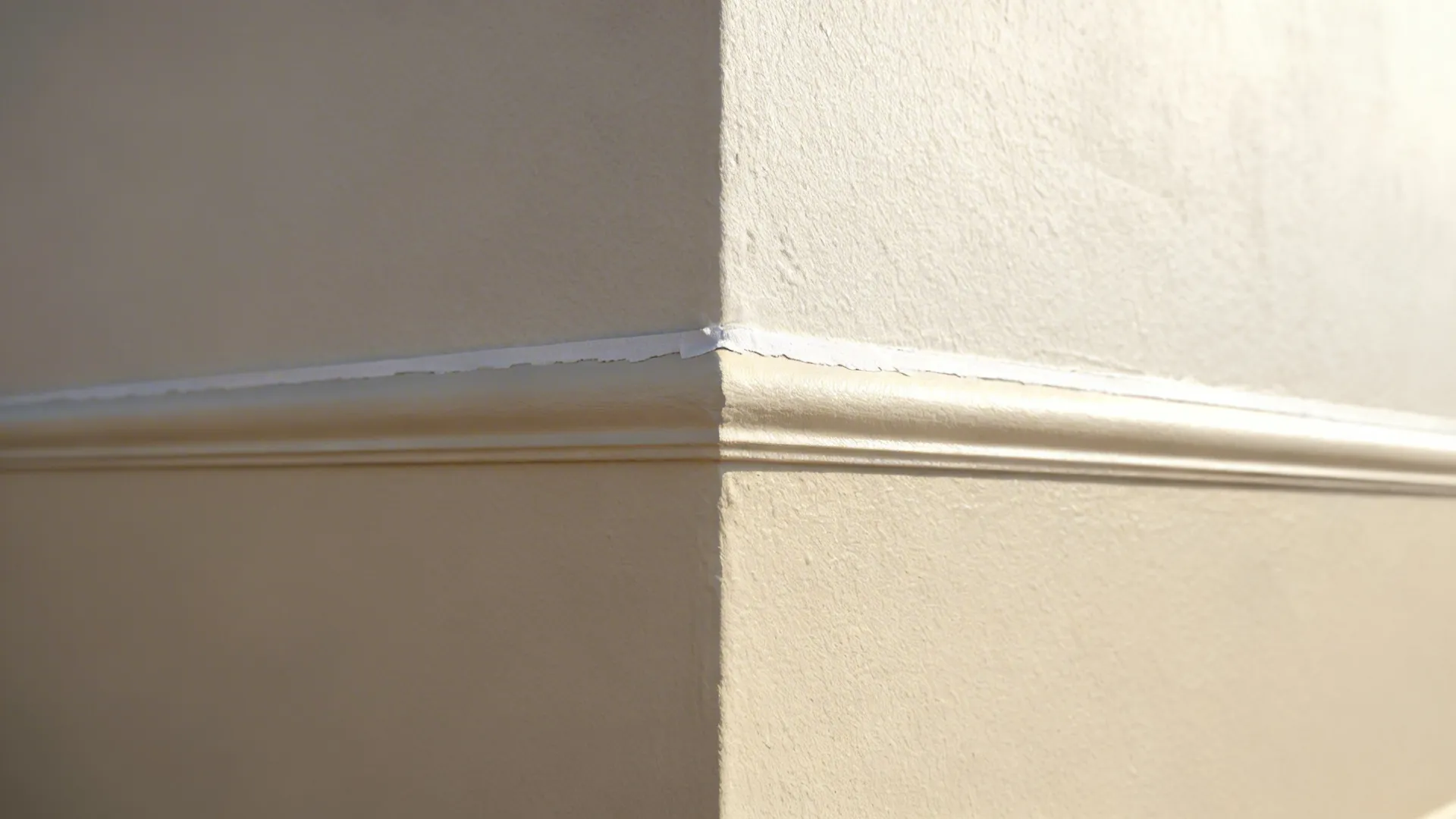 Macro of matte and eggshell paint stripes showing subtle sheen contrast.