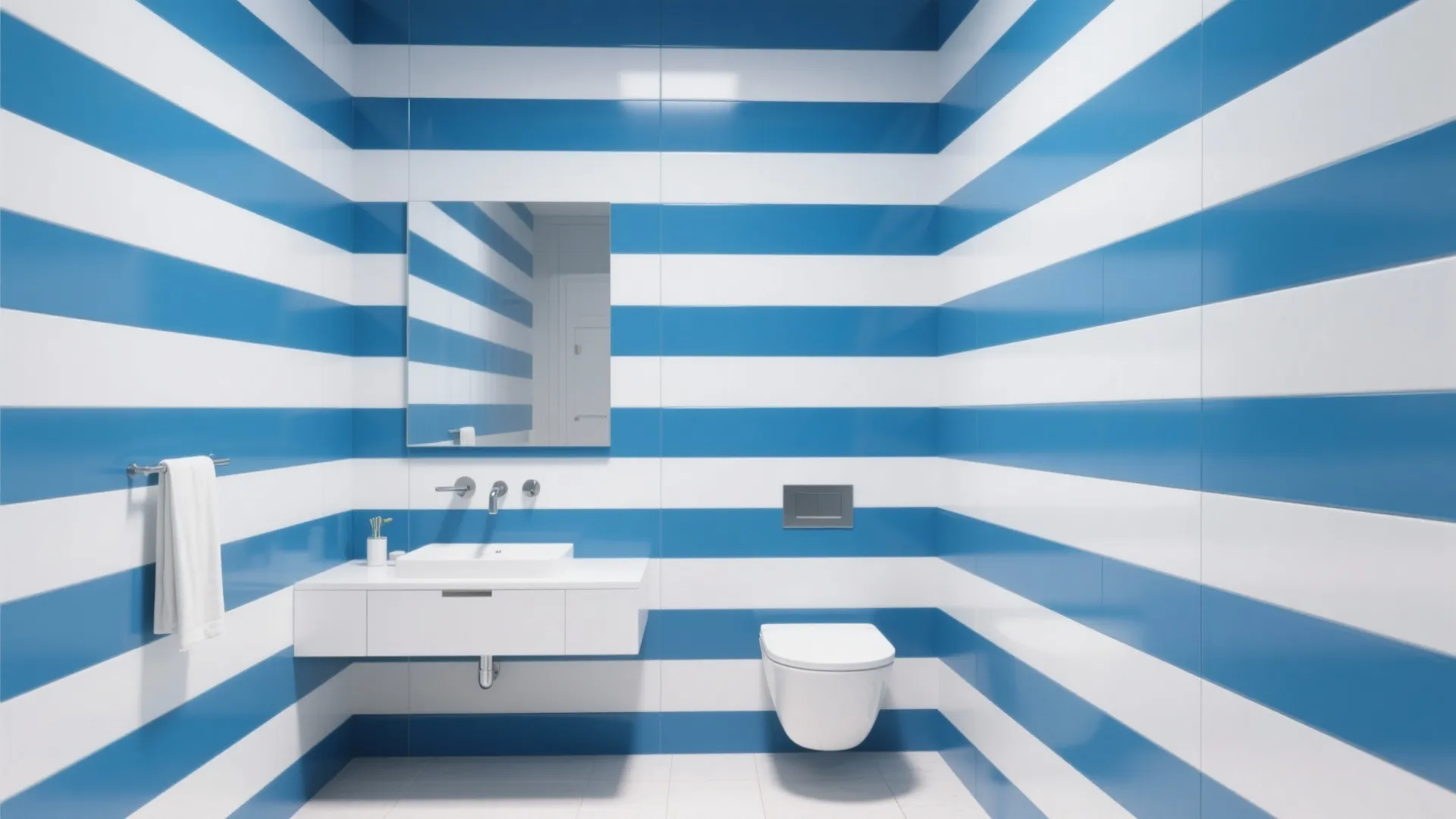 4. Striped Statement Walls
